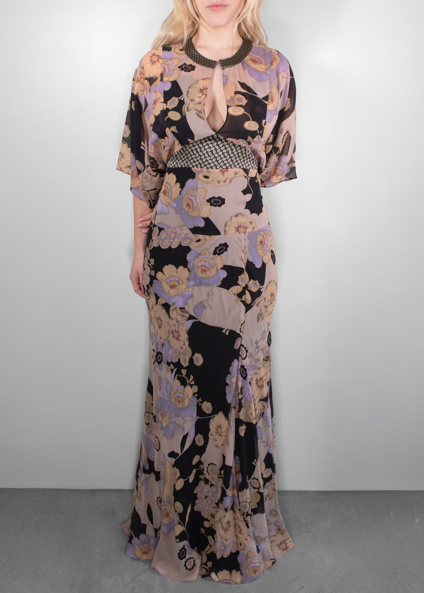 Etro Floral Maxi Dress Etro Floral Maxi Dress