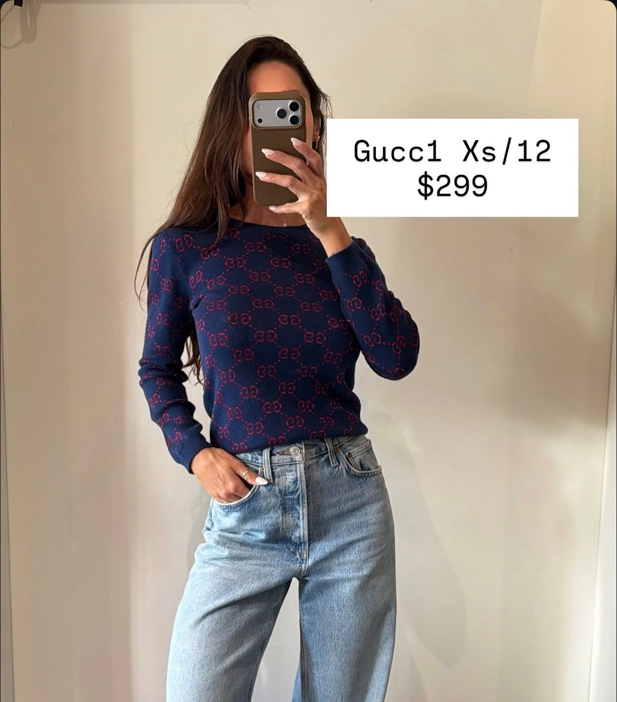 Gucci GG monogram sweater