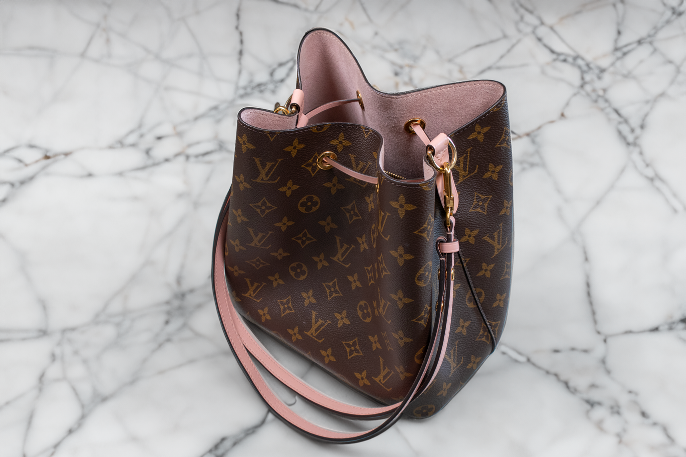 Louis Vuitton Rose Poudre Monogram Canvas Neonoe Bag