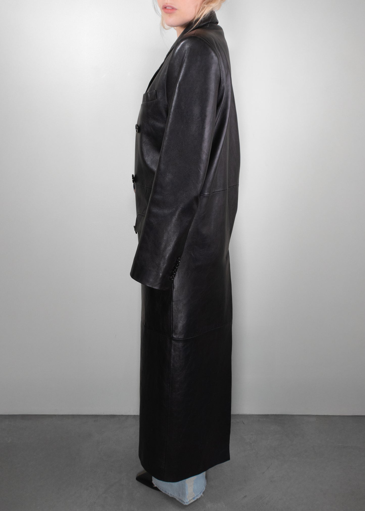 Magda Butrym Leather Trench Coat