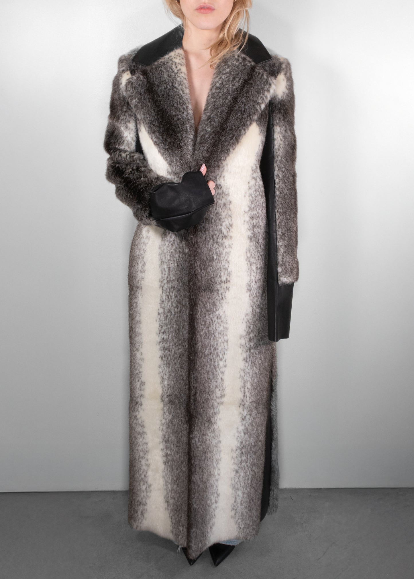 Calvin Klein Vintage Faux Fur Coat