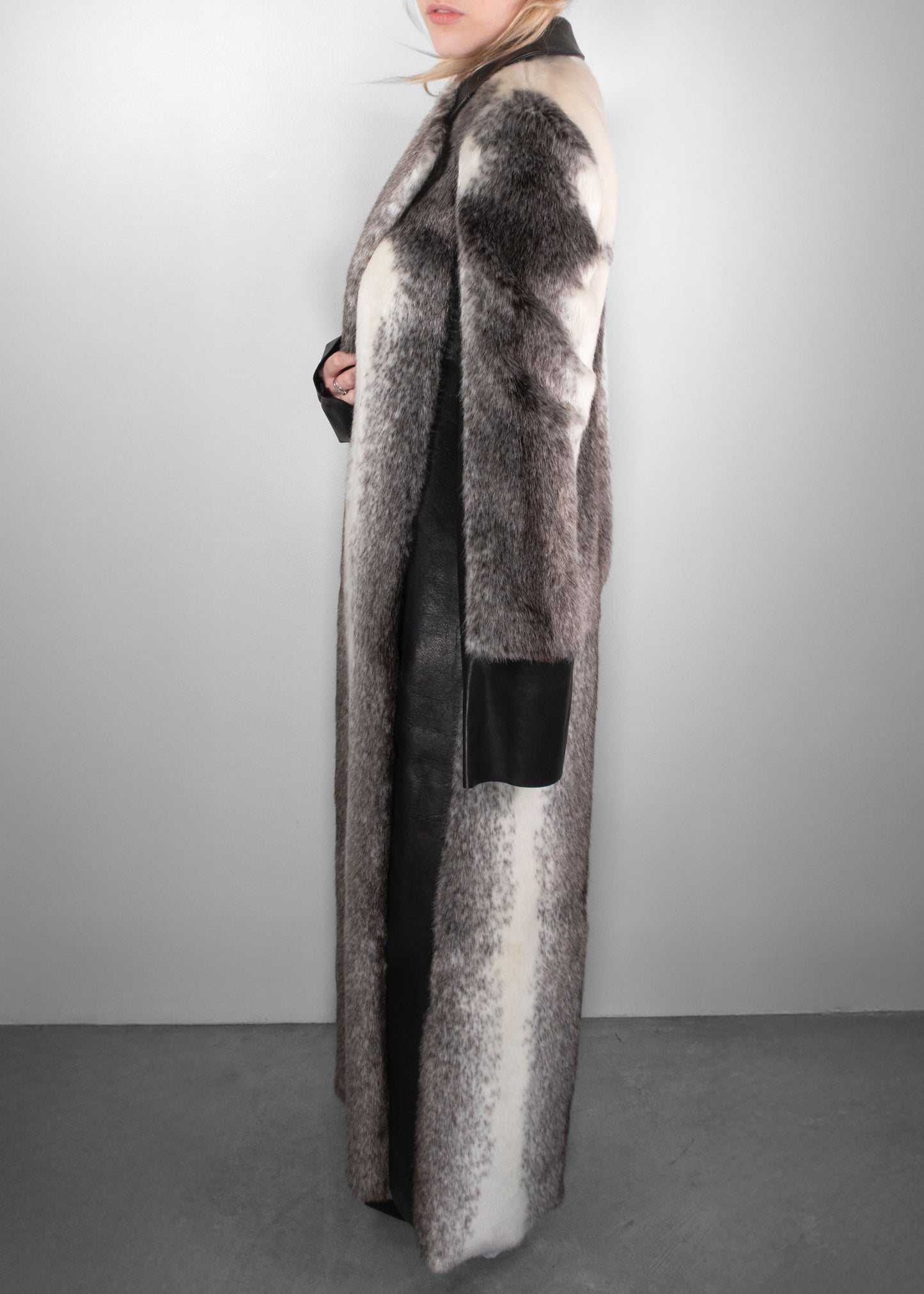 Calvin Klein Vintage Faux Fur Coat