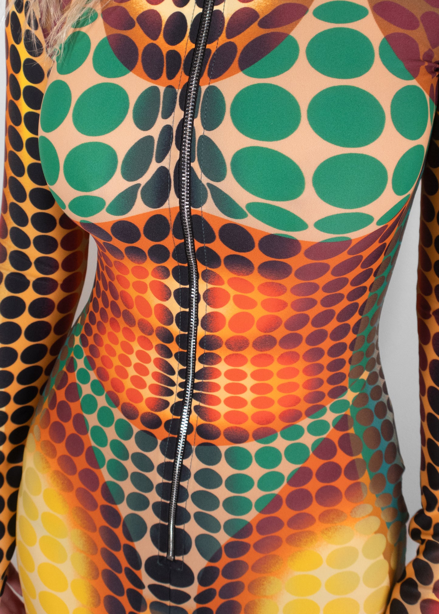 Jean Paul Gaultier Dot-print Midi Dress
