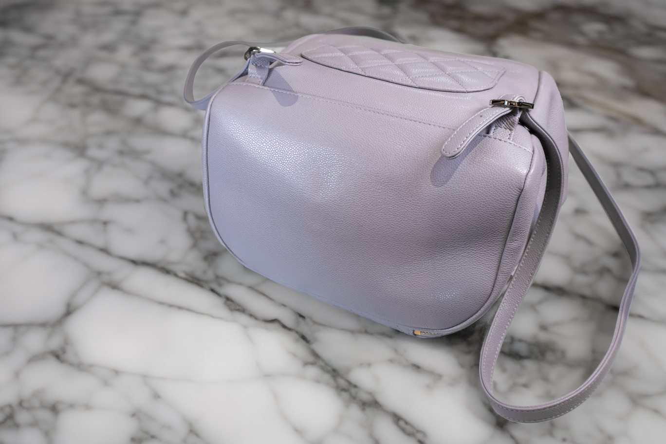 Chanel Grey Business Affinity Mini Backpack