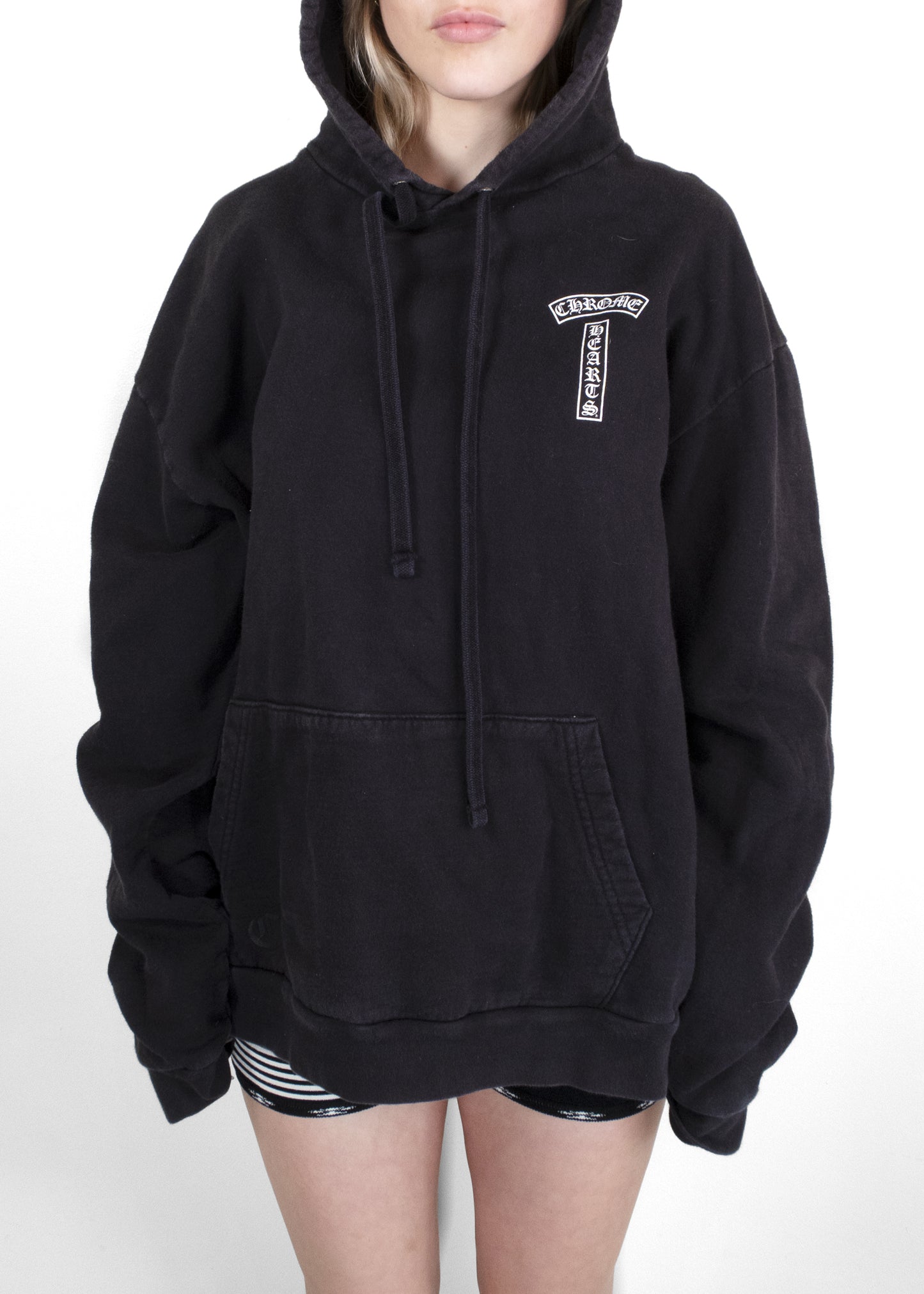 Chrome Hearts T-Bar Graphic Print Hoodie