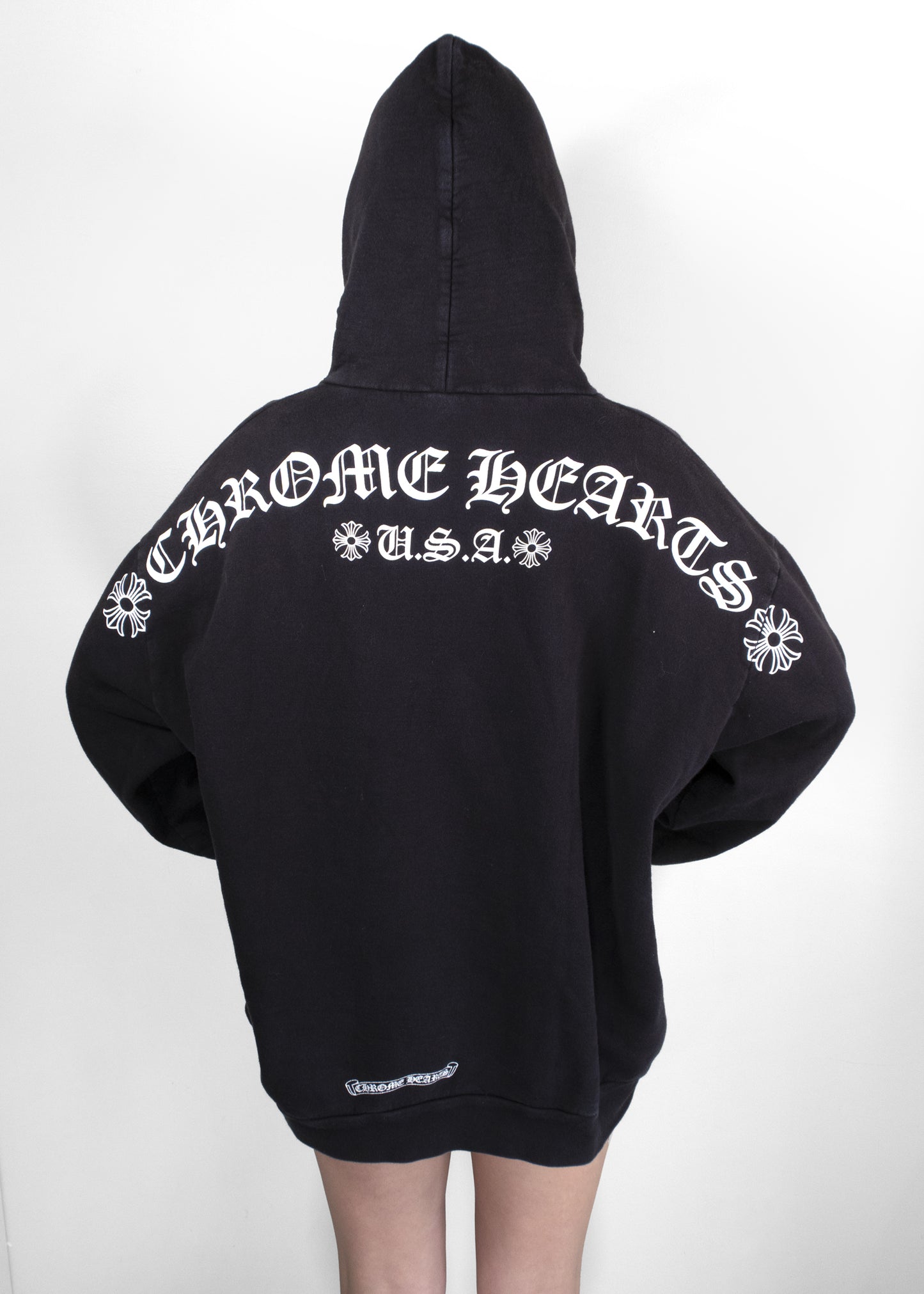 Chrome Hearts T-Bar Graphic Print Hoodie