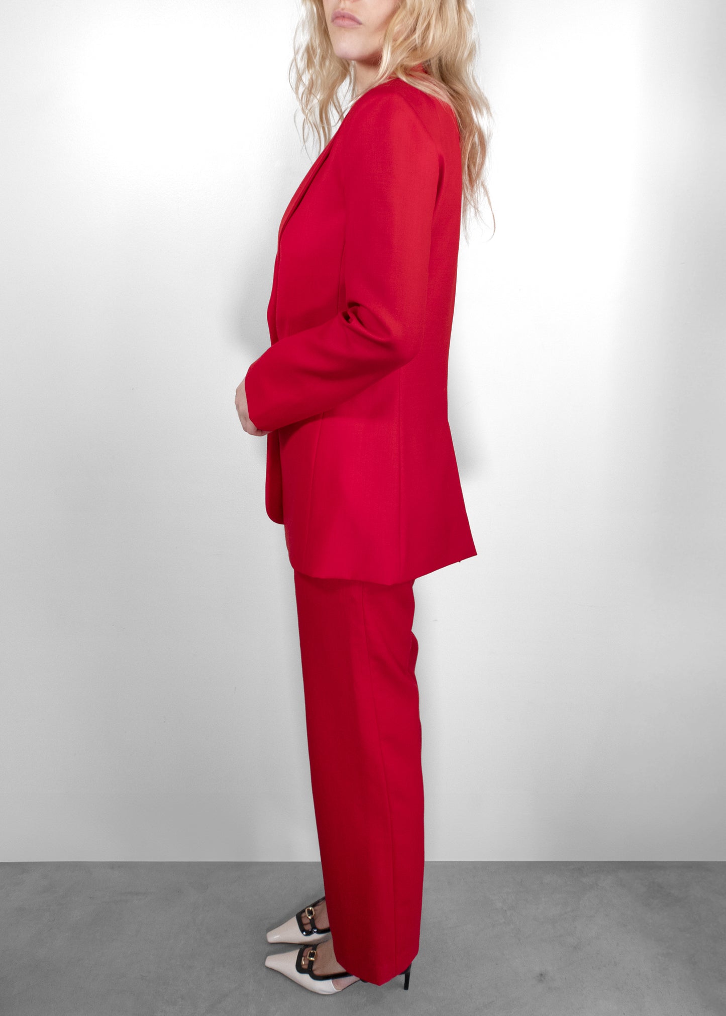 The Row Red Pant Suit
