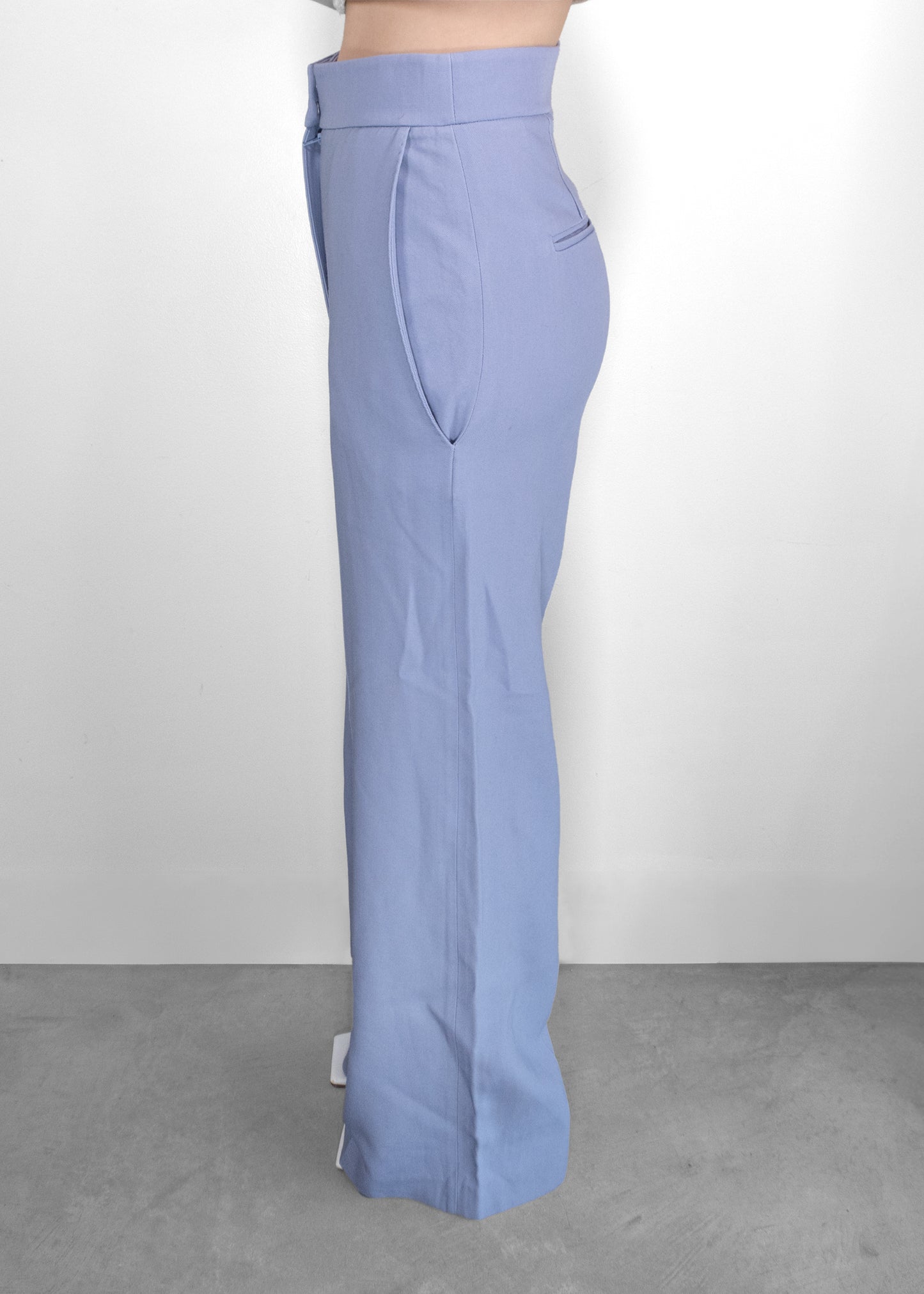 Khaite High-Waisted Wide-Leg Trousers