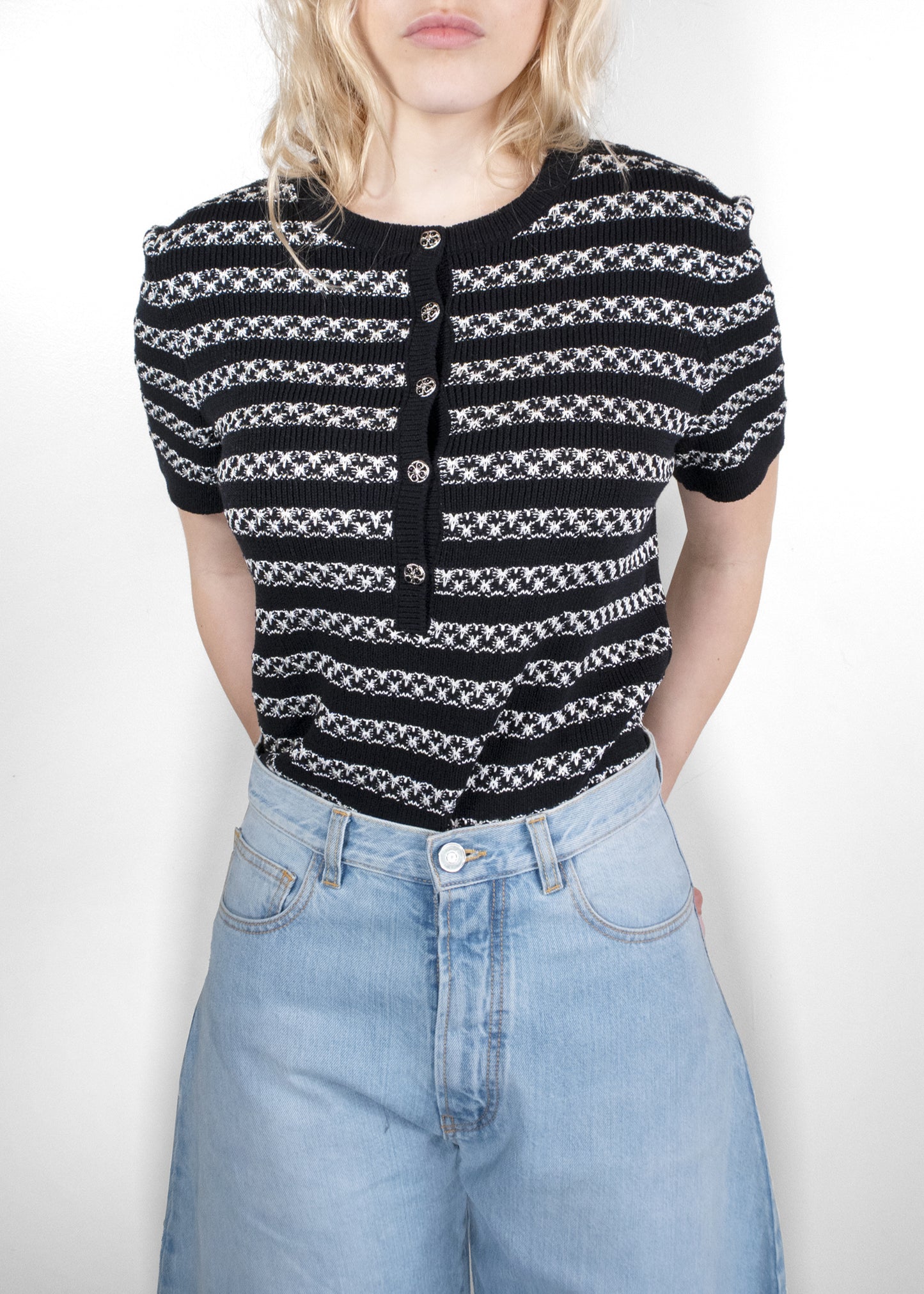 Chanel 2024 striped knit Top