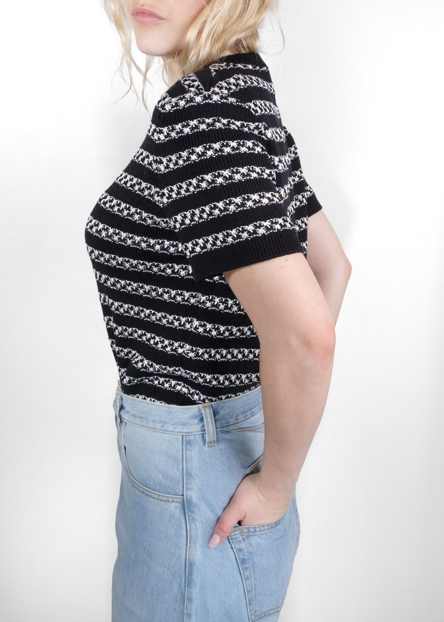 Chanel 2024 striped knit Top