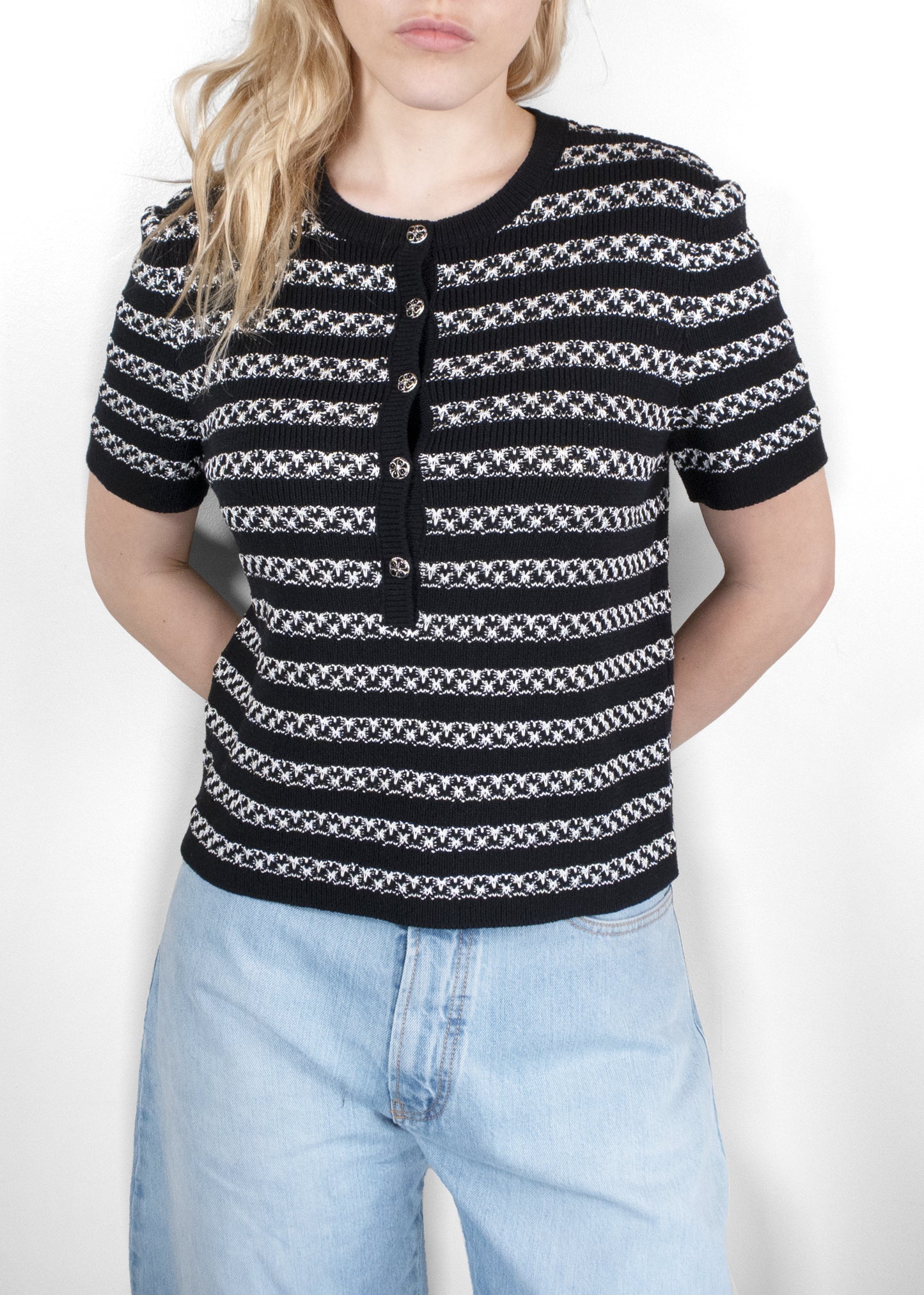 Chanel 2024 striped knit Top