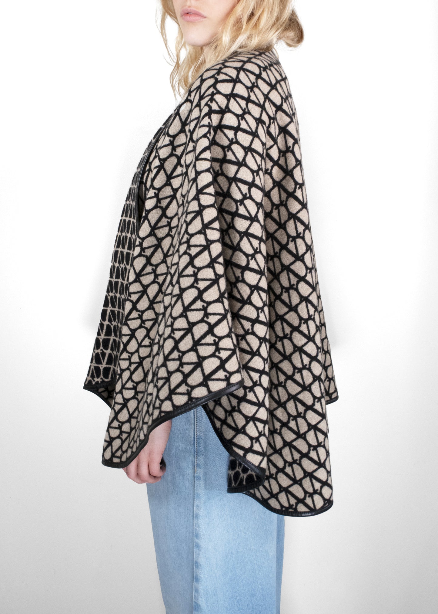 Valentino Toile Iconographe Cashmere-Blend Cape