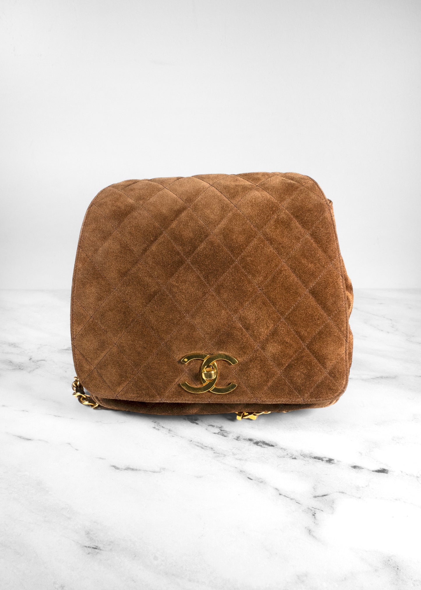 Chanel Vintage Suede Backpack