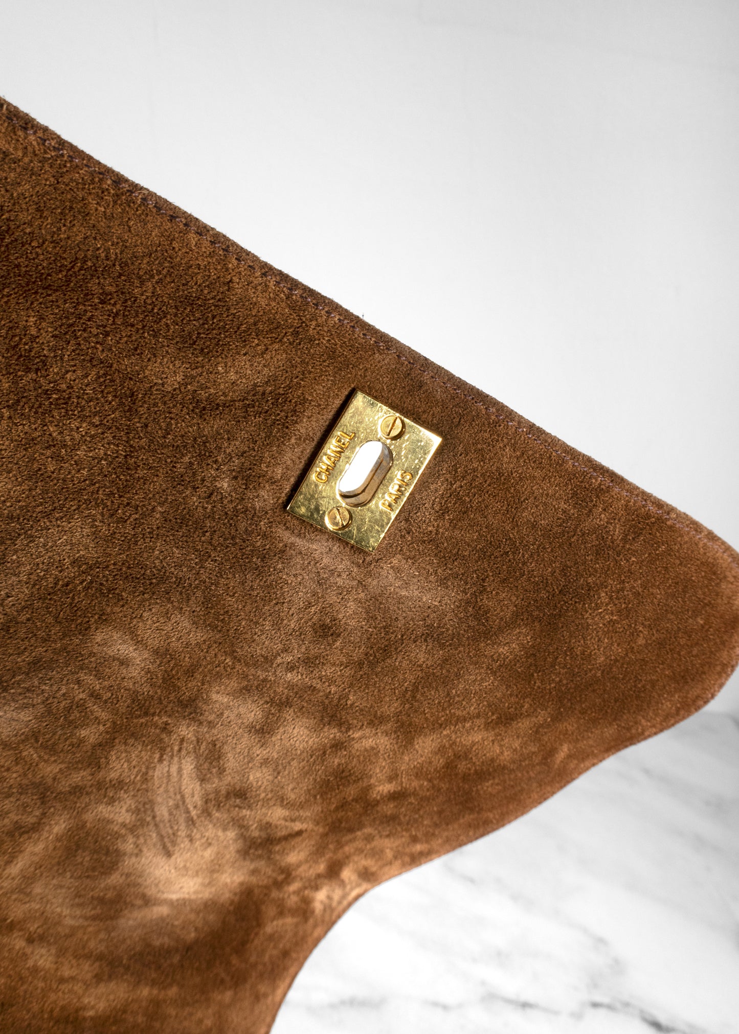 Chanel Vintage Suede Backpack