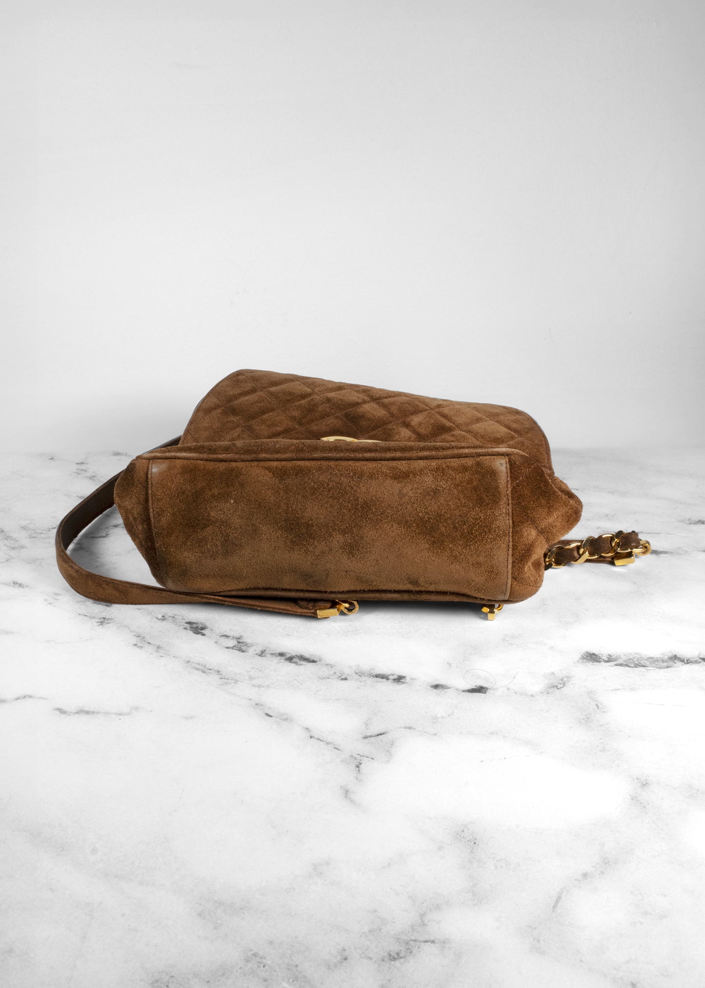 Chanel Vintage Suede Backpack