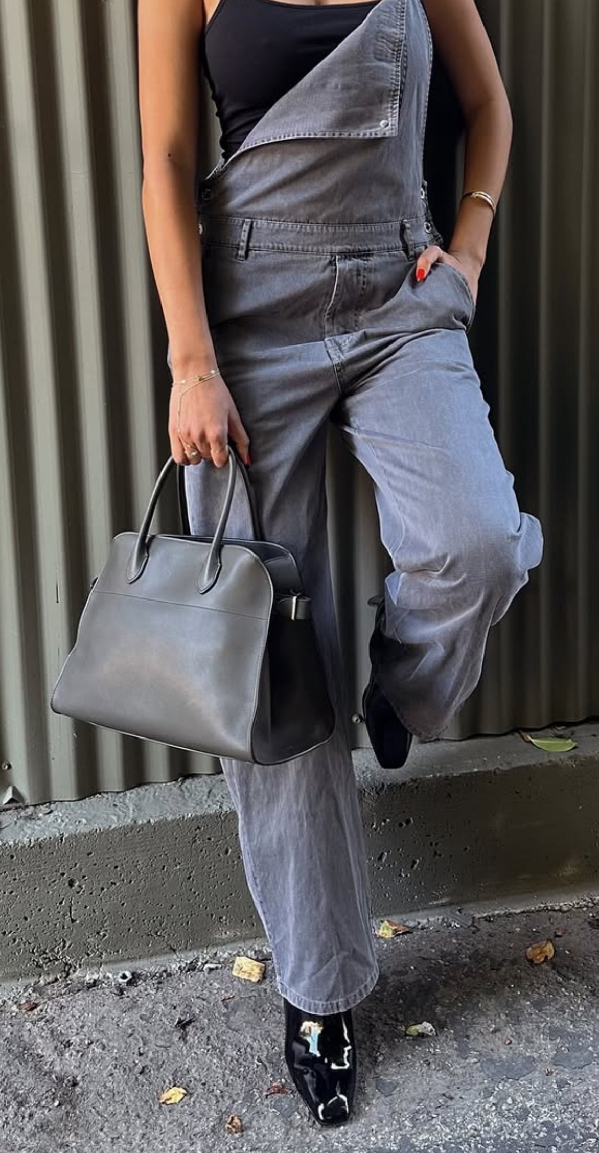 The Row Soft Margaux 12 Tote in Saddle Leather