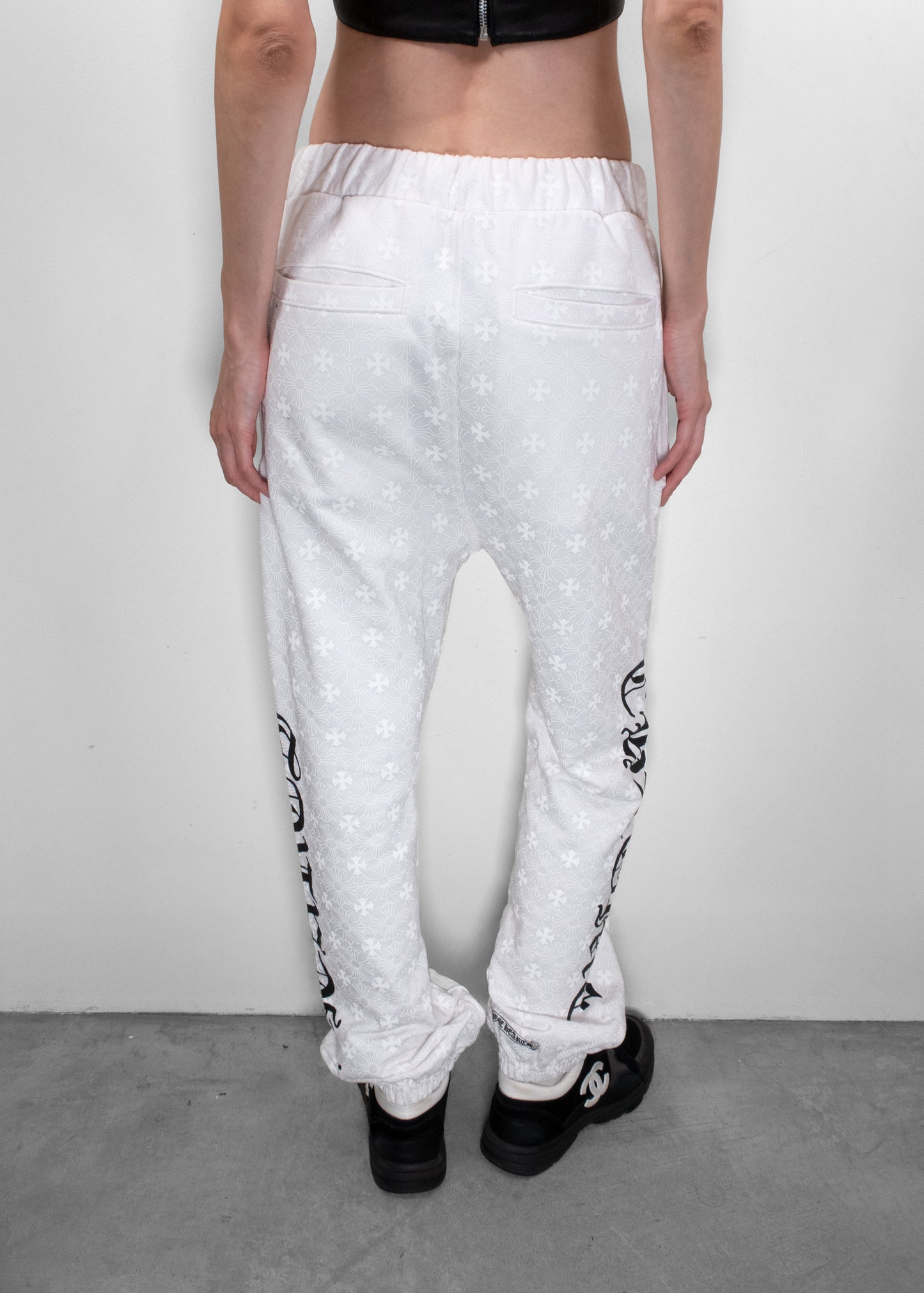 Chrome Hearts White Printed Joggers