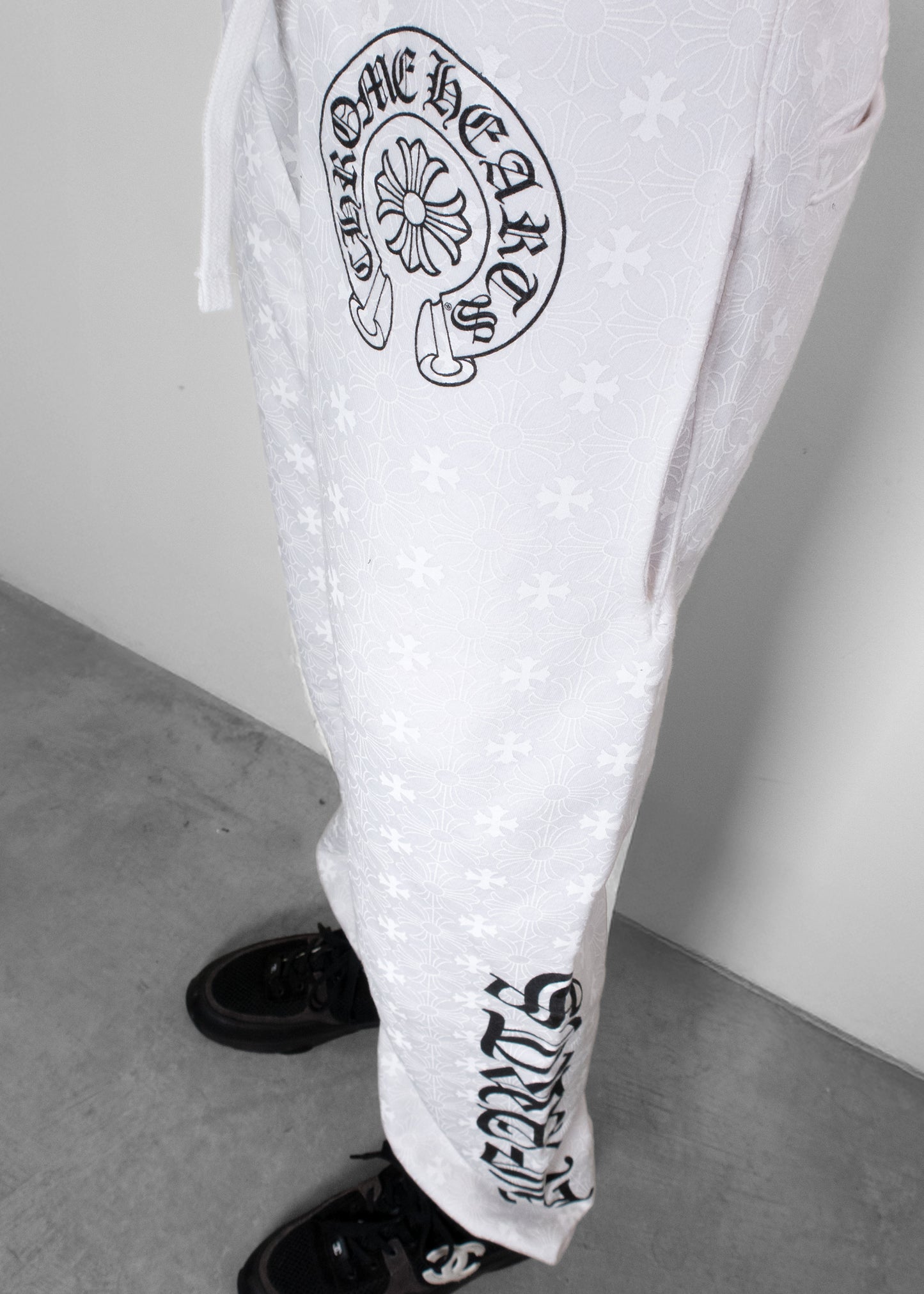 Chrome Hearts White Printed Joggers