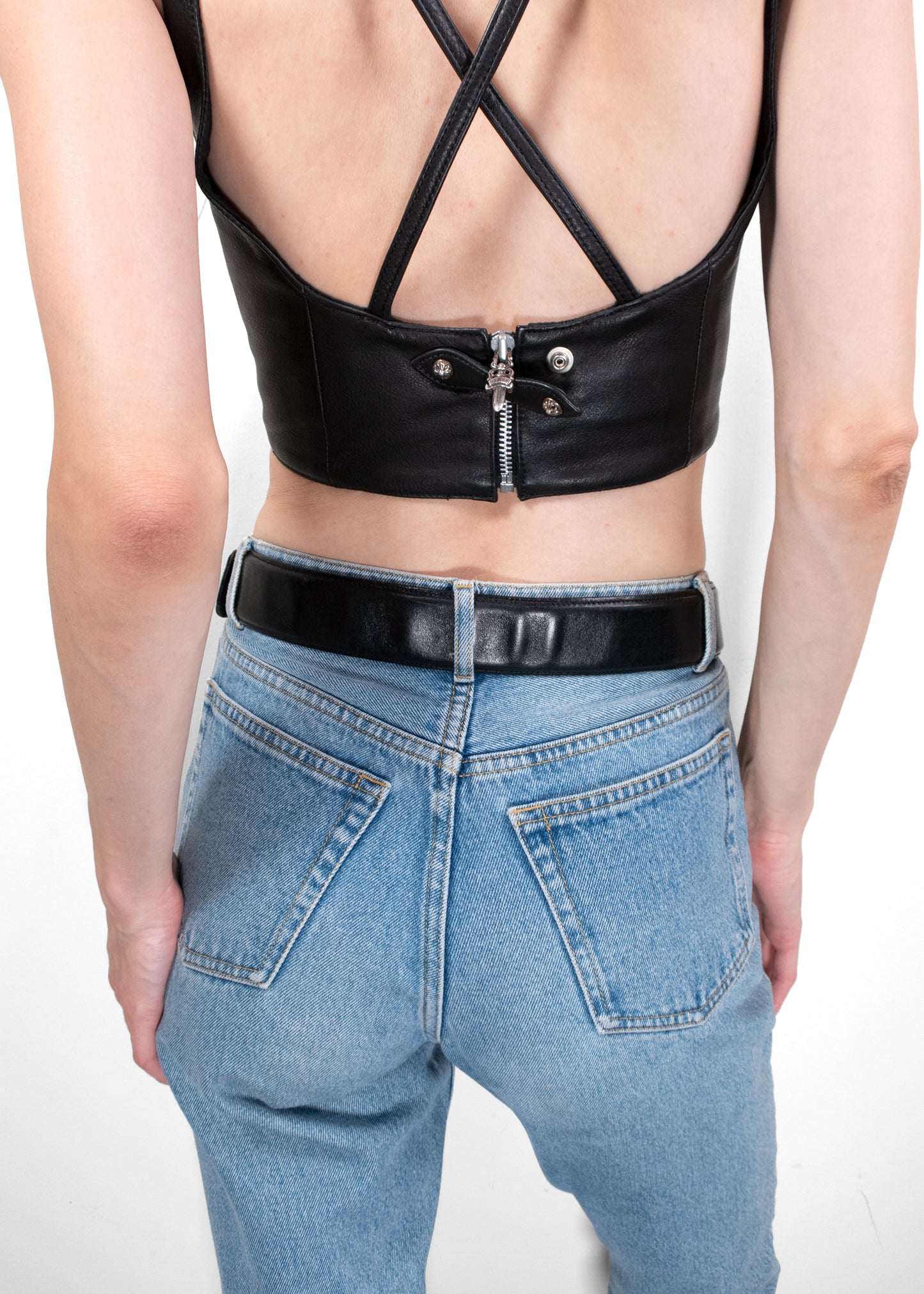 Chrome Hearts Filigree OTJ Leather Belt