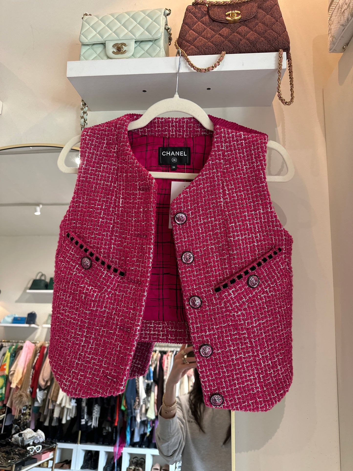 Chanel pink vest