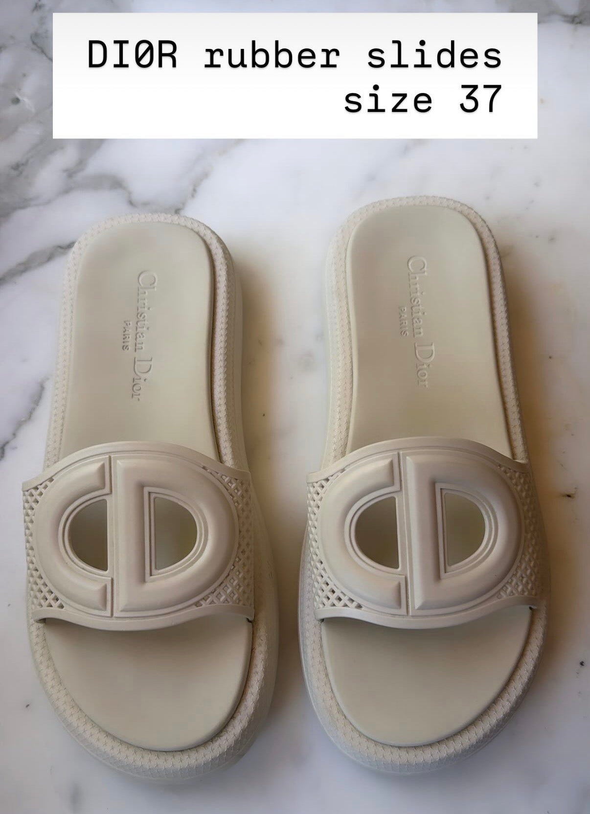 Dior rubber slides