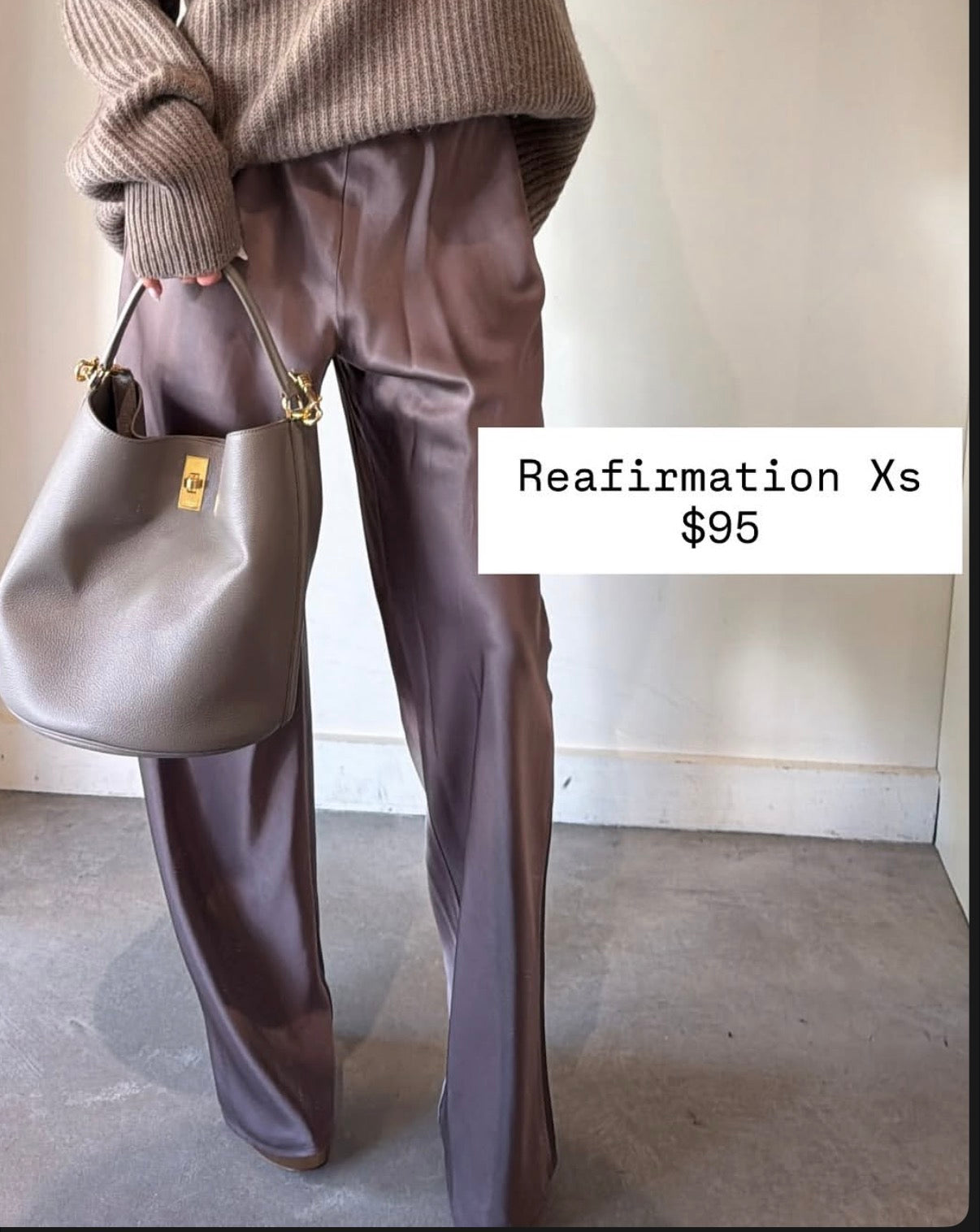 Reformation silk pants