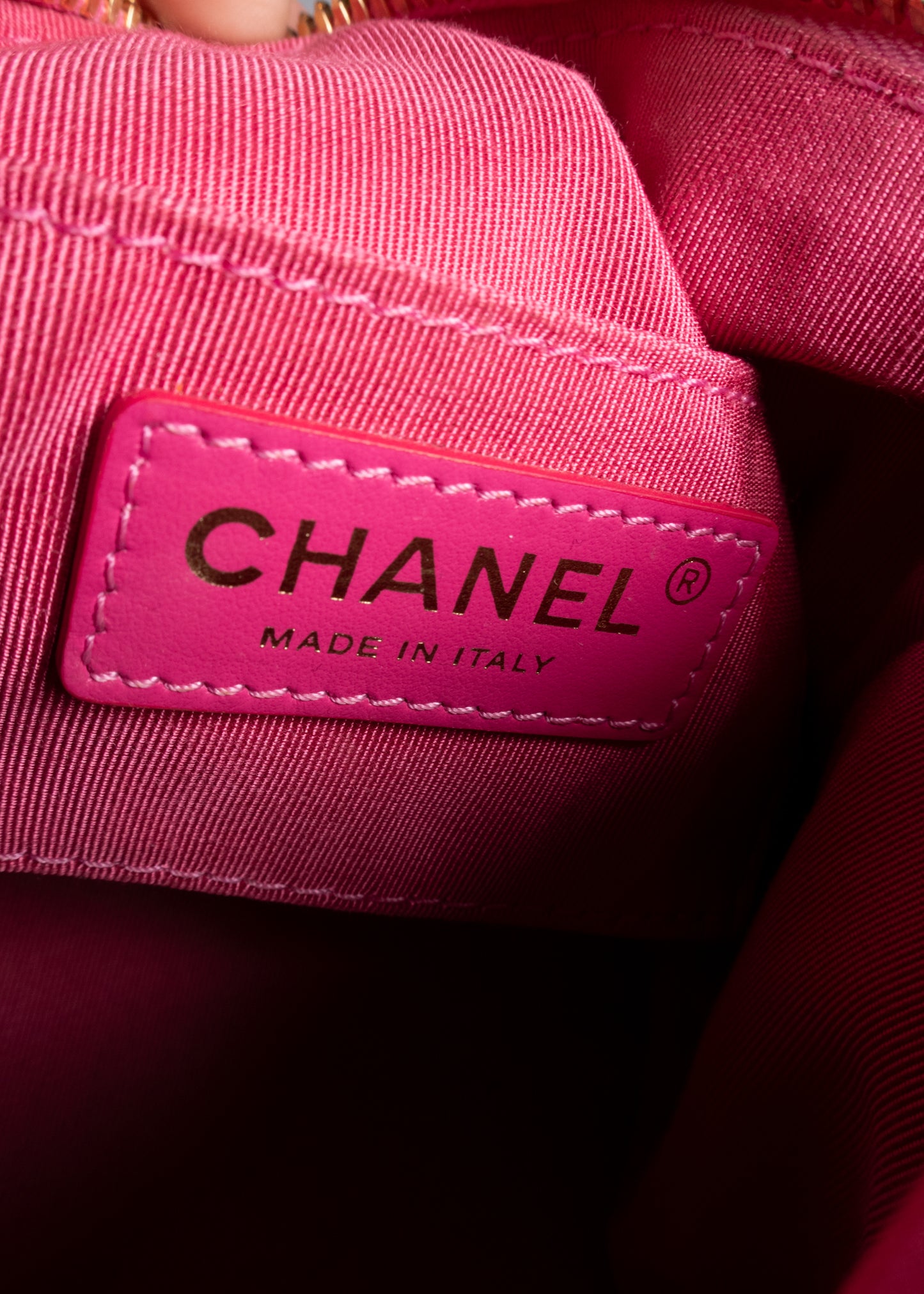 Chanel Pink Quilted Lambskin "Perfect Meeting" Small Hobo Bag