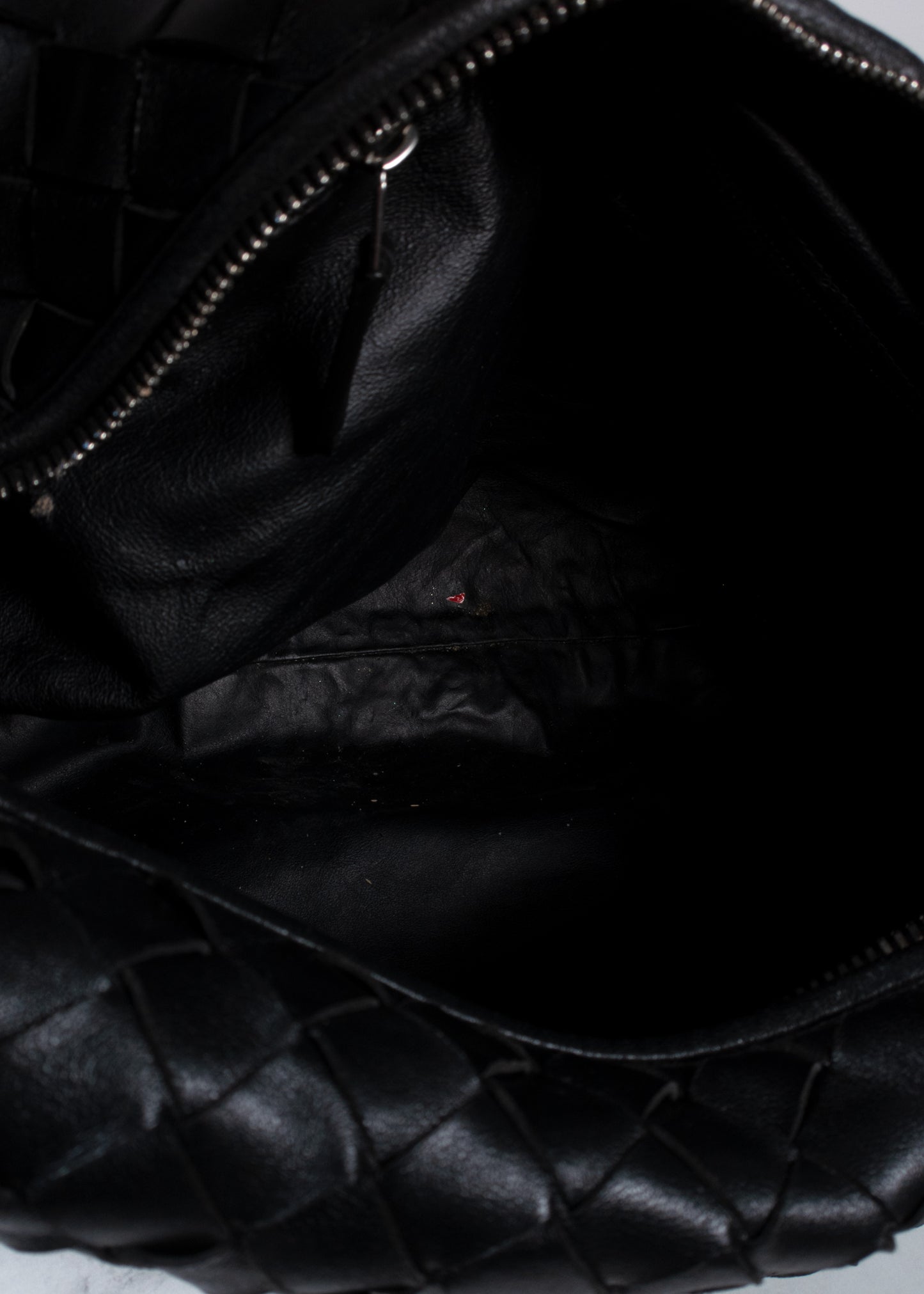 Bottega Veneta Intrecciato Leather Medium Jodie Bag Black