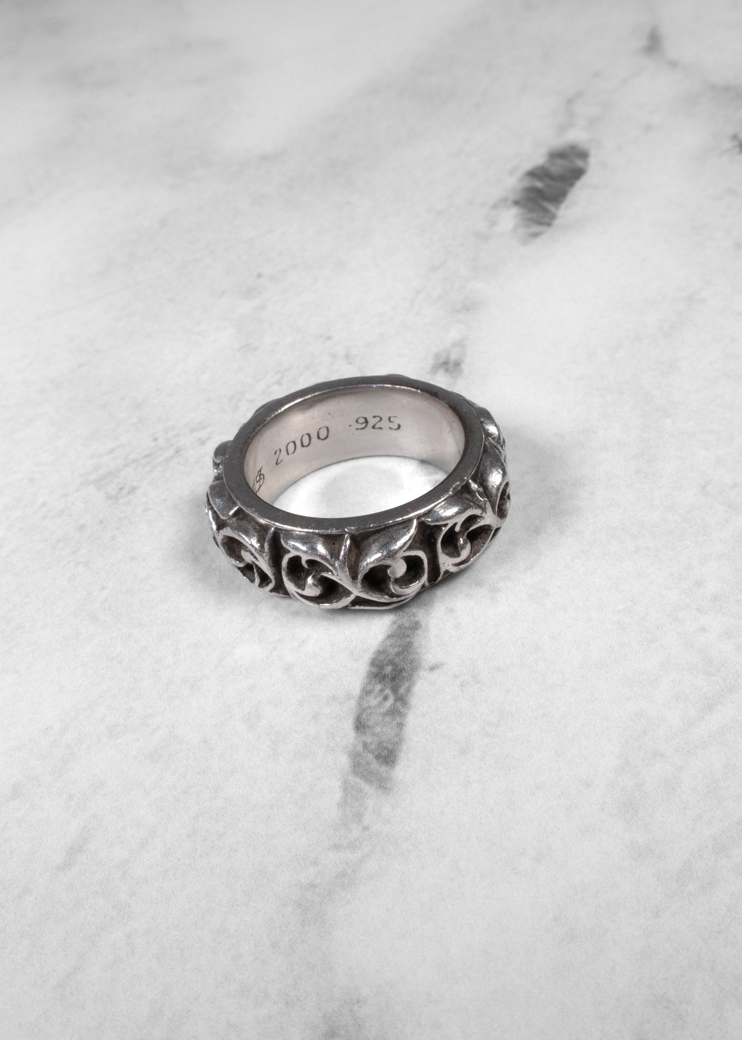 Chrome Hearts Eternity Vine Band Ring 925 Sterling Silver