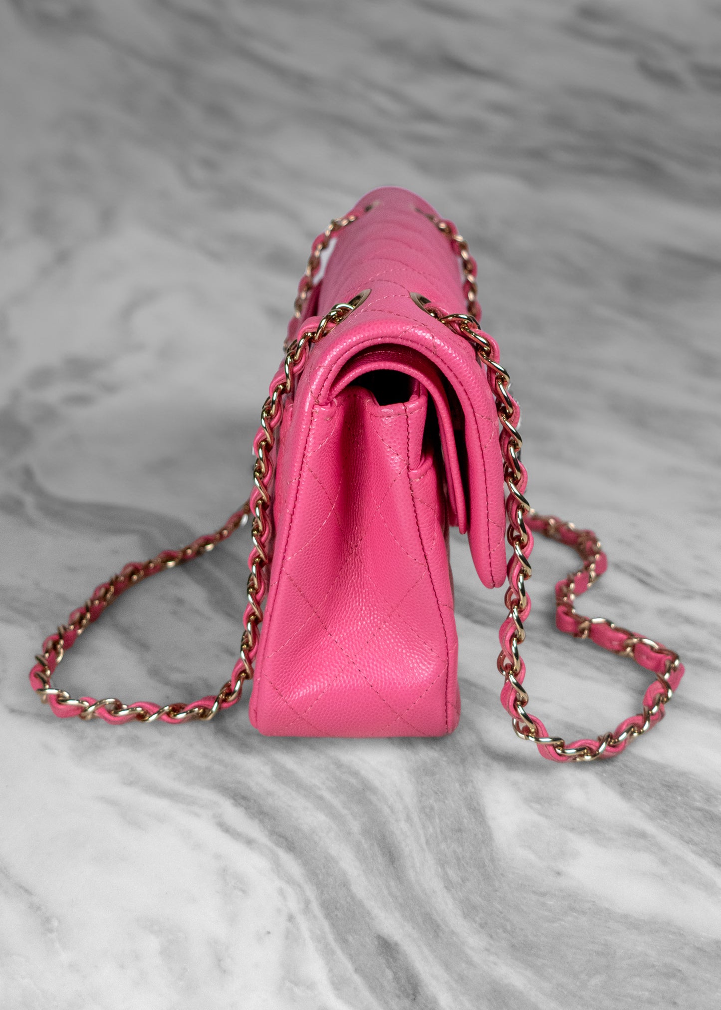 Chanel Pink Small Classic Double Flap Bag