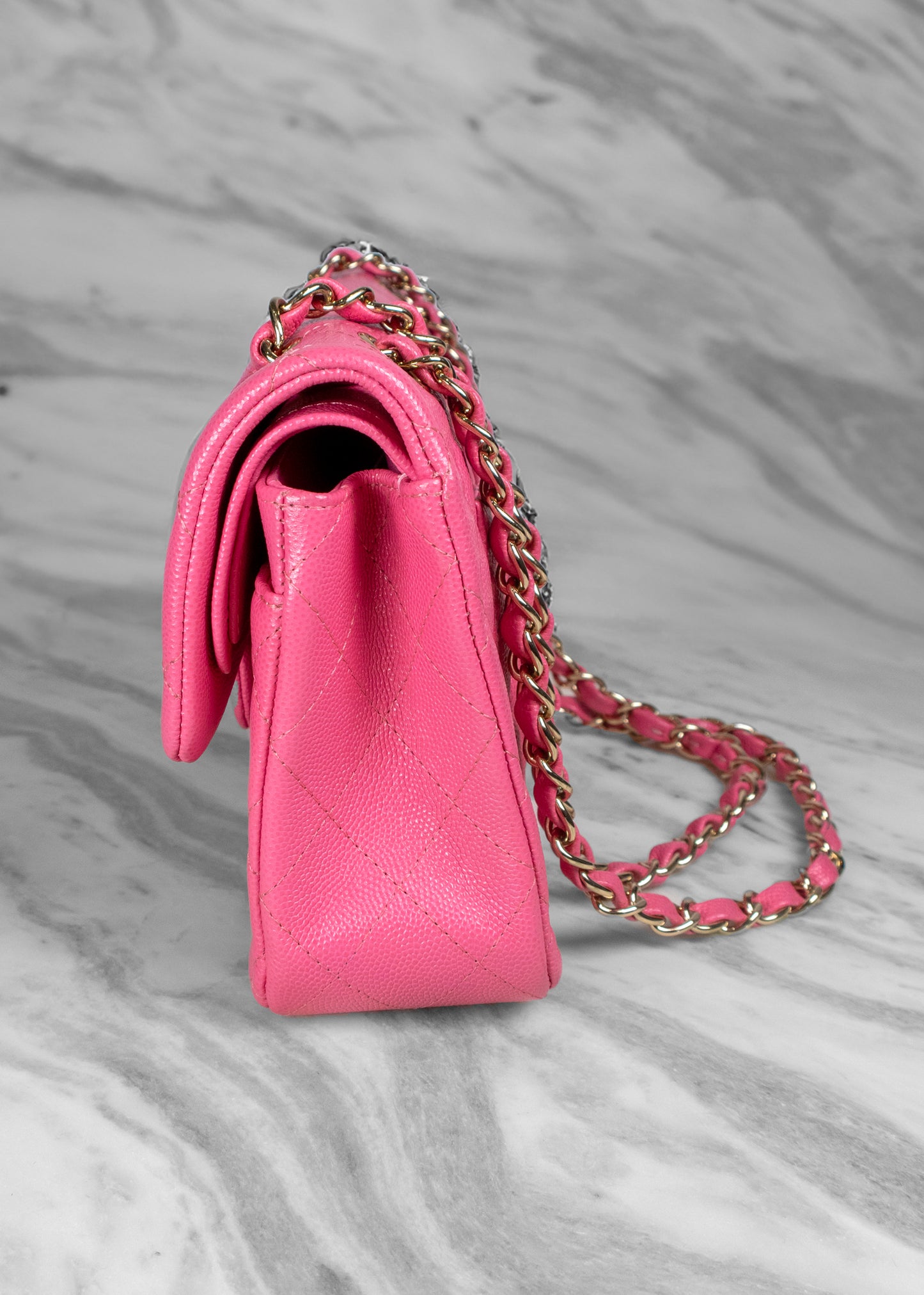 Chanel Pink Small Classic Double Flap Bag