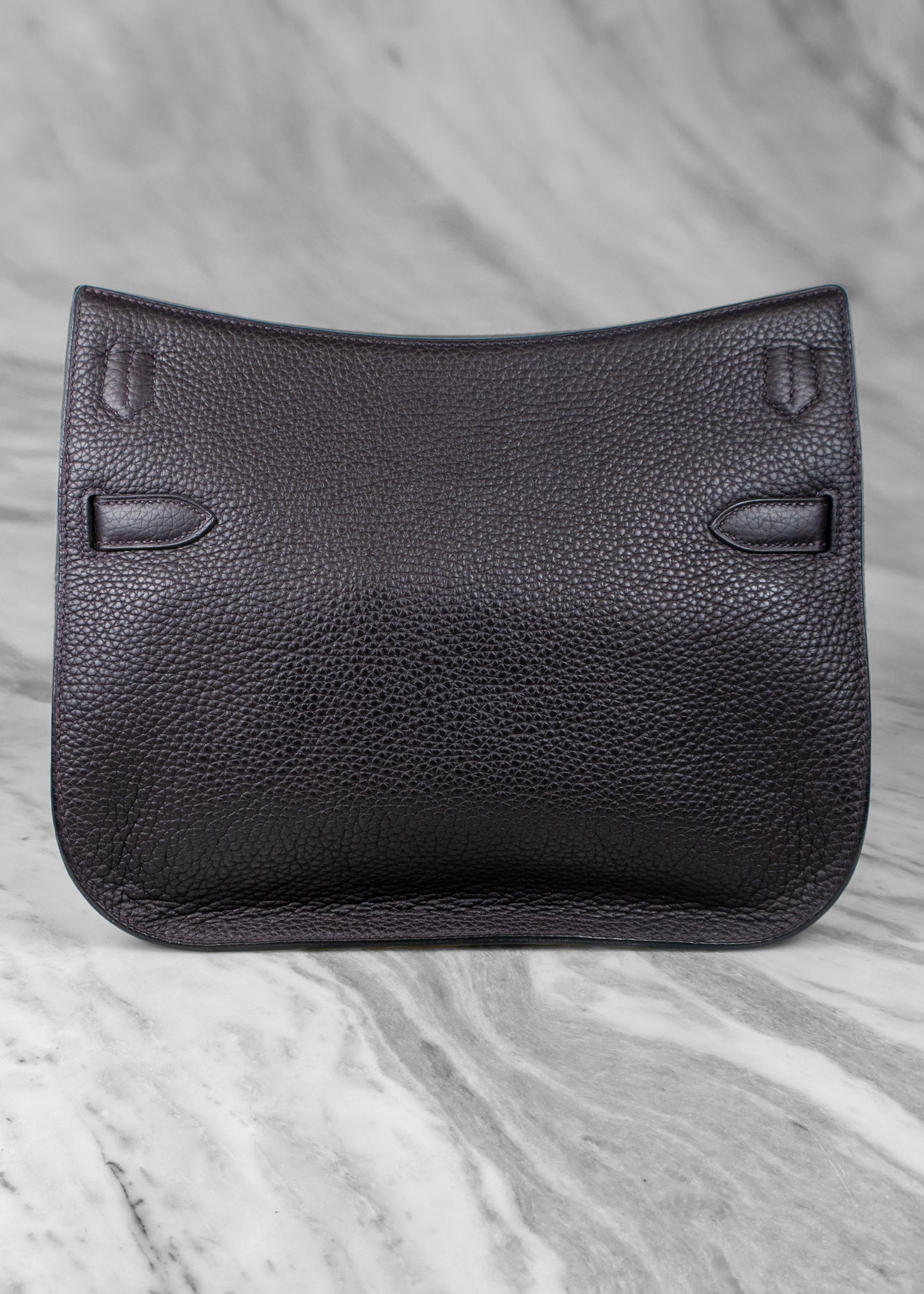 Hermès Taurillon Clemence Jypsiere 28 Raisin Shoulder Bag