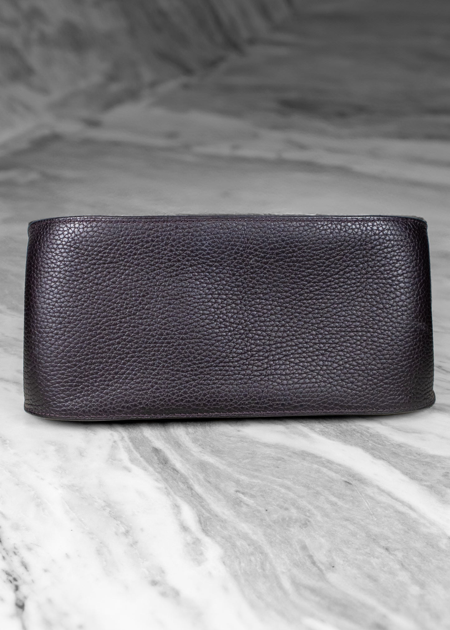 Hermès Taurillon Clemence Jypsiere 28 Raisin Shoulder Bag