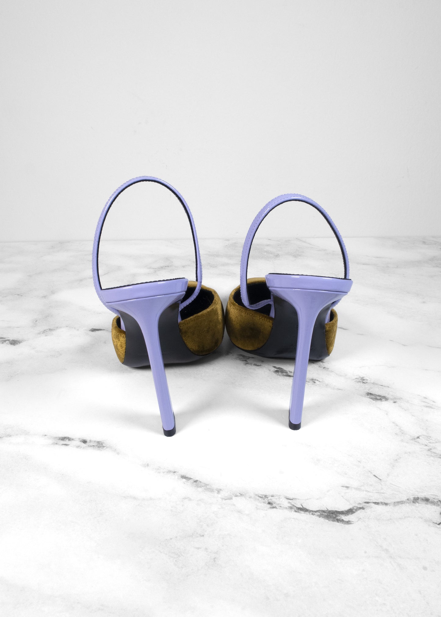 Saint Laurent Crepe De Chine Blade 105 Slingback Pumps