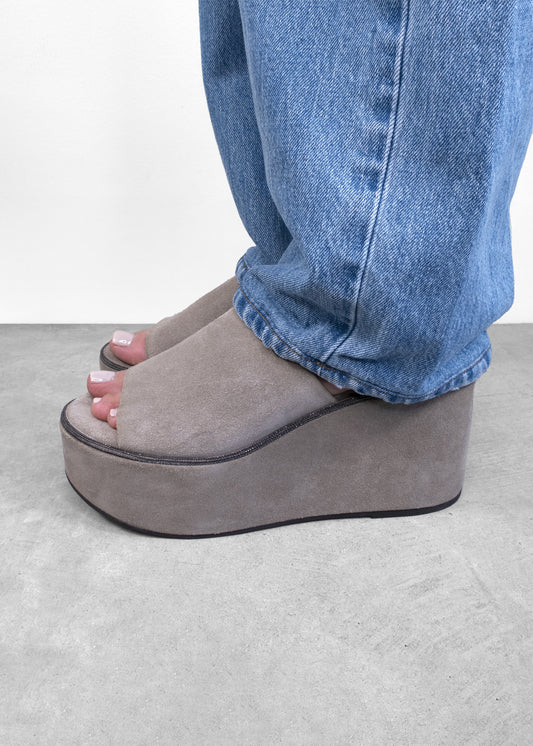 Brunello Cucinelli Embellished Suede Sandals - brand new