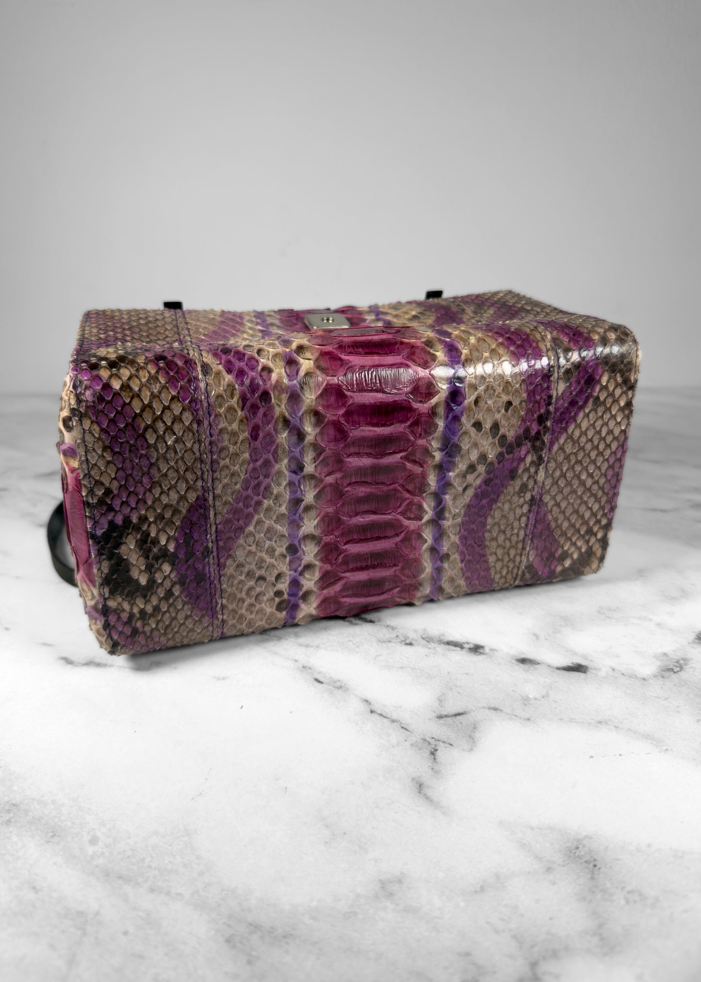 Fendi Multicolor Python Box Bag