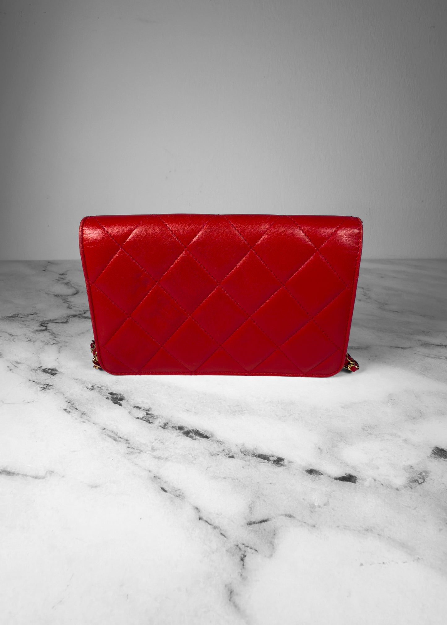 Chanel Lambskin Quilted Golden Class Wallet on Chain