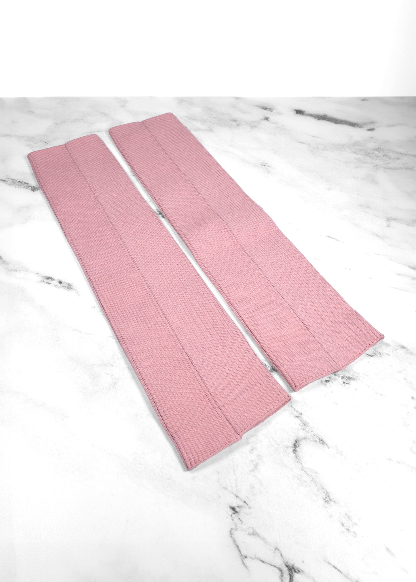 Chanel Logo Pink Knit Leg Warmers Gaiters