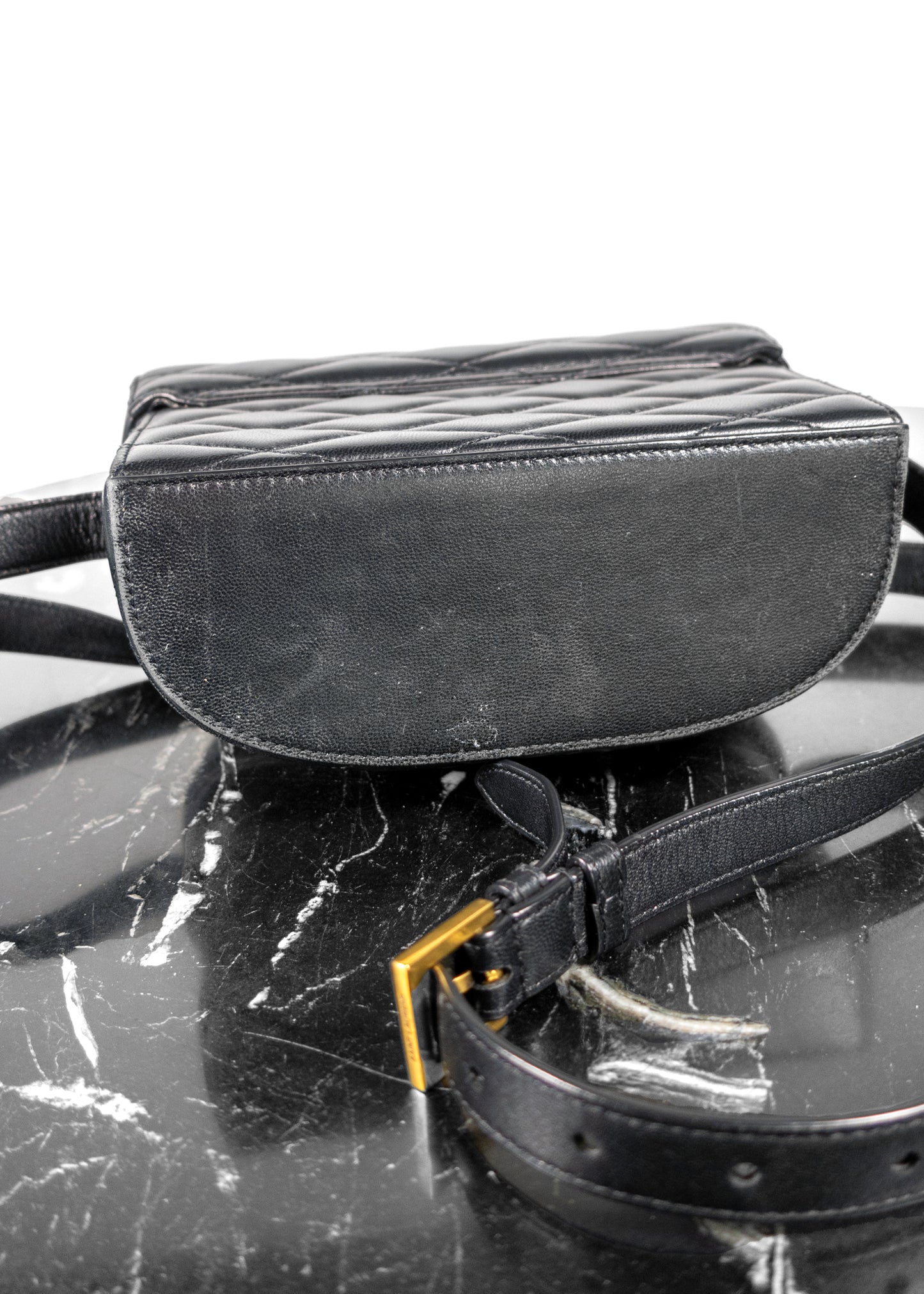 Saint Laurent June Diamond-Quilt Crossbody Bag