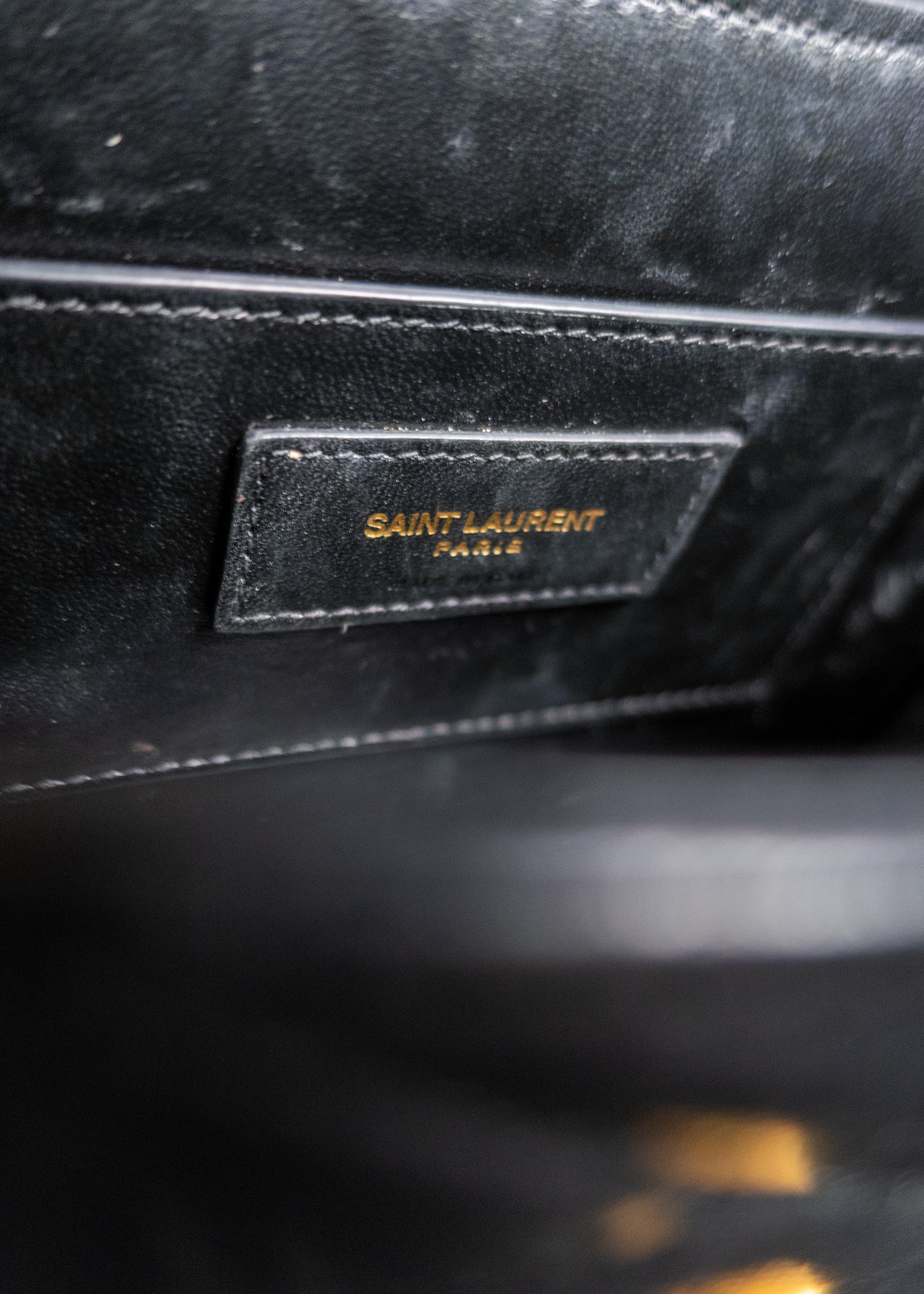 Saint Laurent June Diamond-Quilt Crossbody Bag