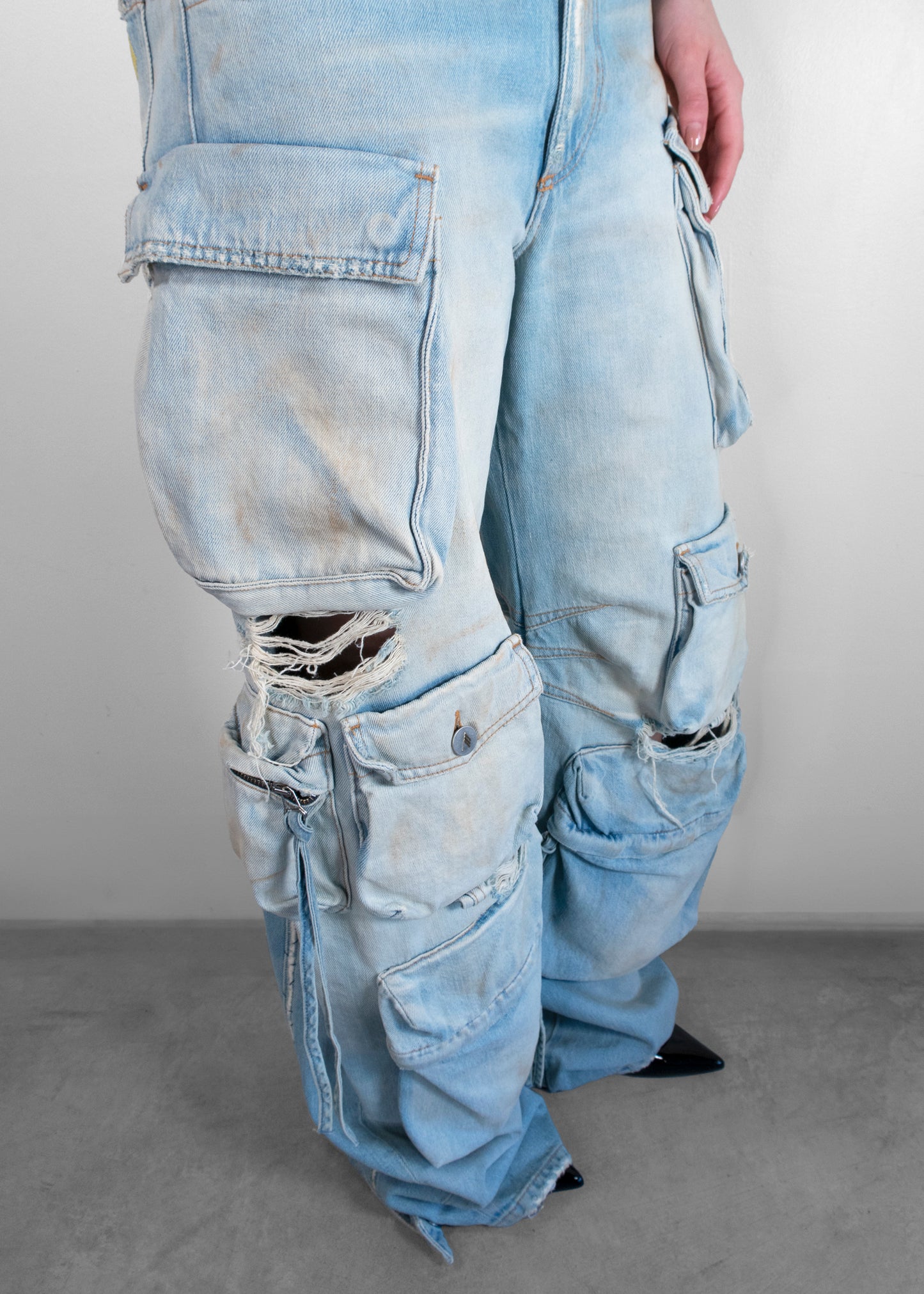 The Attico Blue Fern Jeans