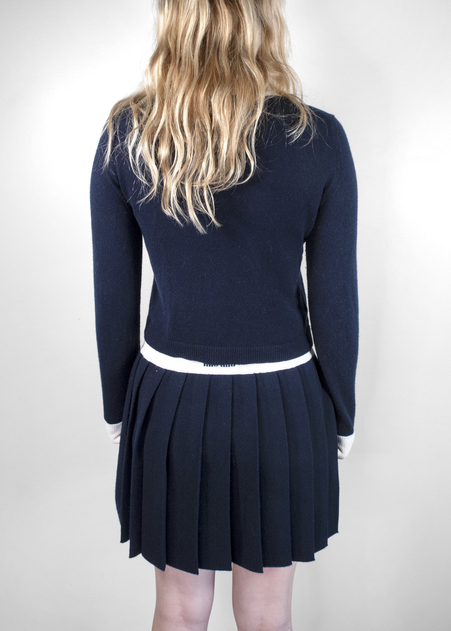 Miu Miu Two Tone Cashmere Cardigan