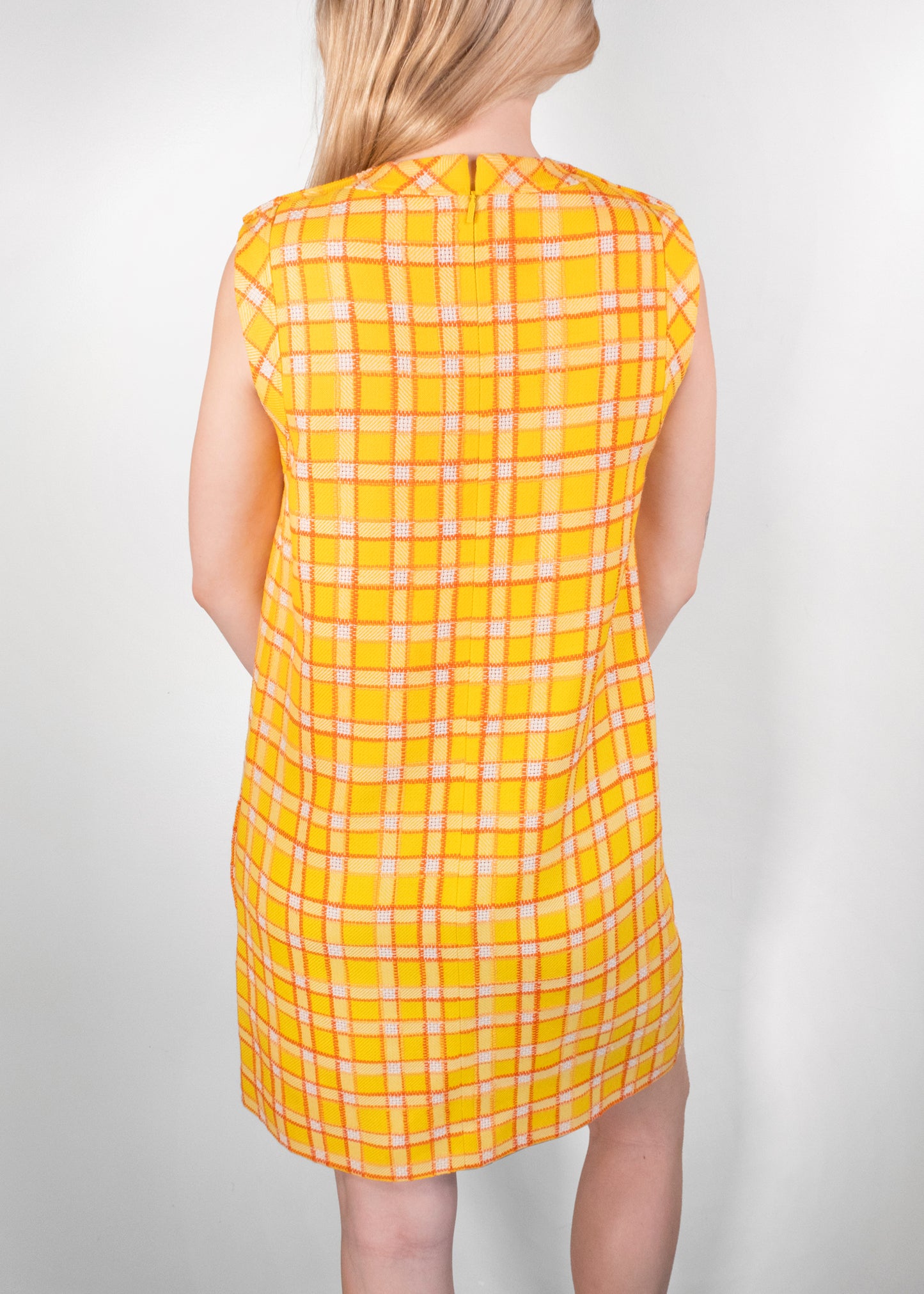 Gucci Checkered Tweed Shift Dress