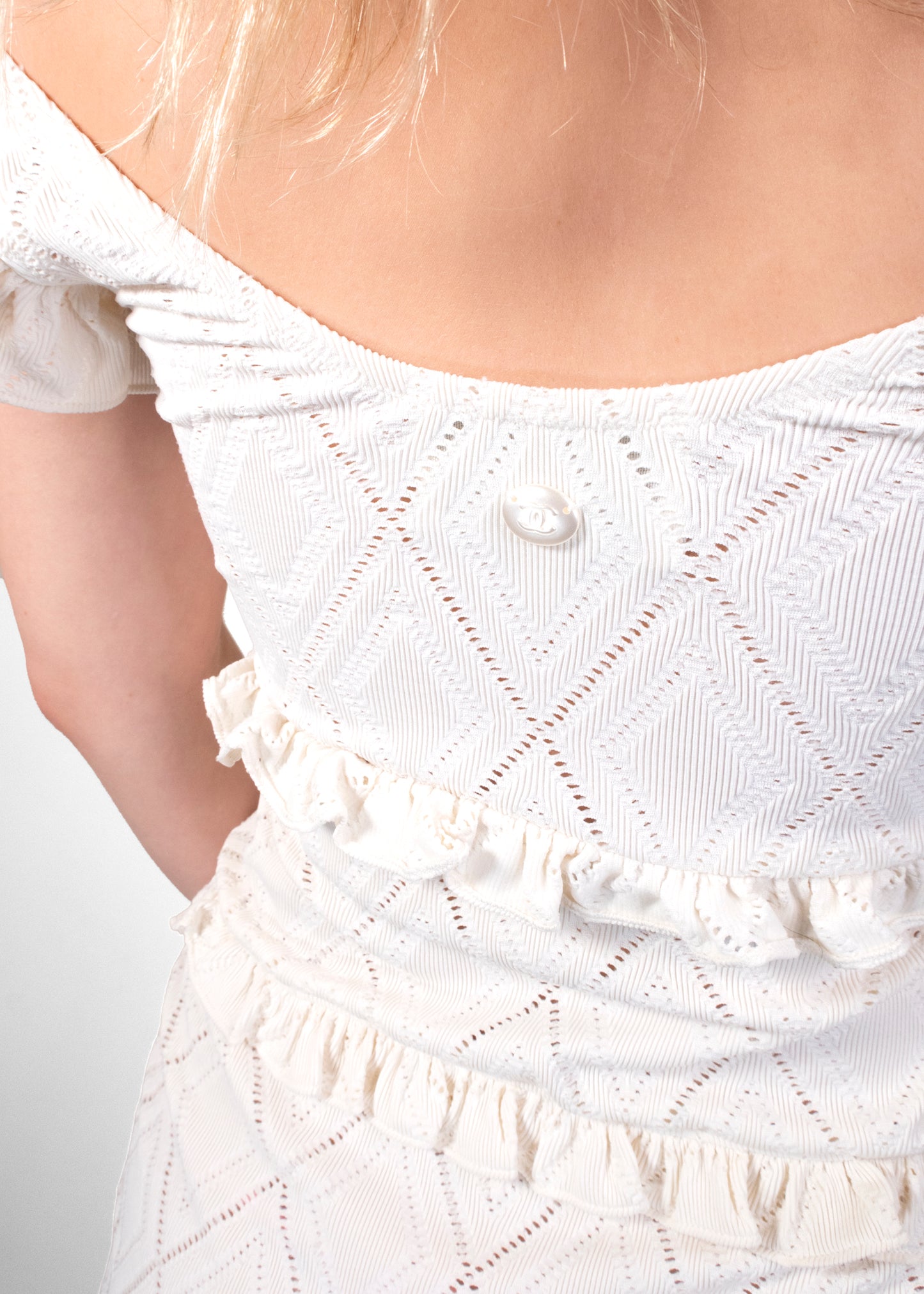 Chanel Off-The-Shoulder Mini Dress
