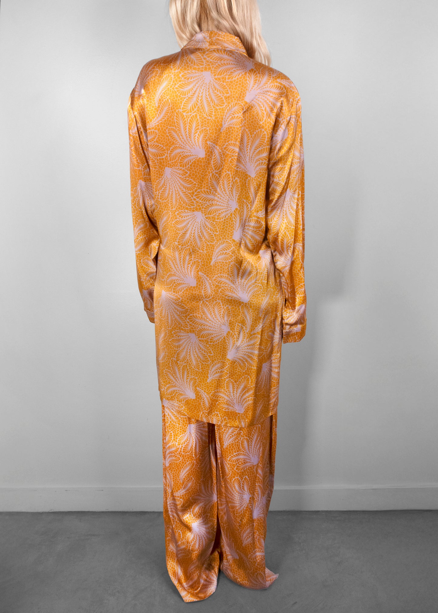 Dries Van Noten Floral Print Silk Pajama Set