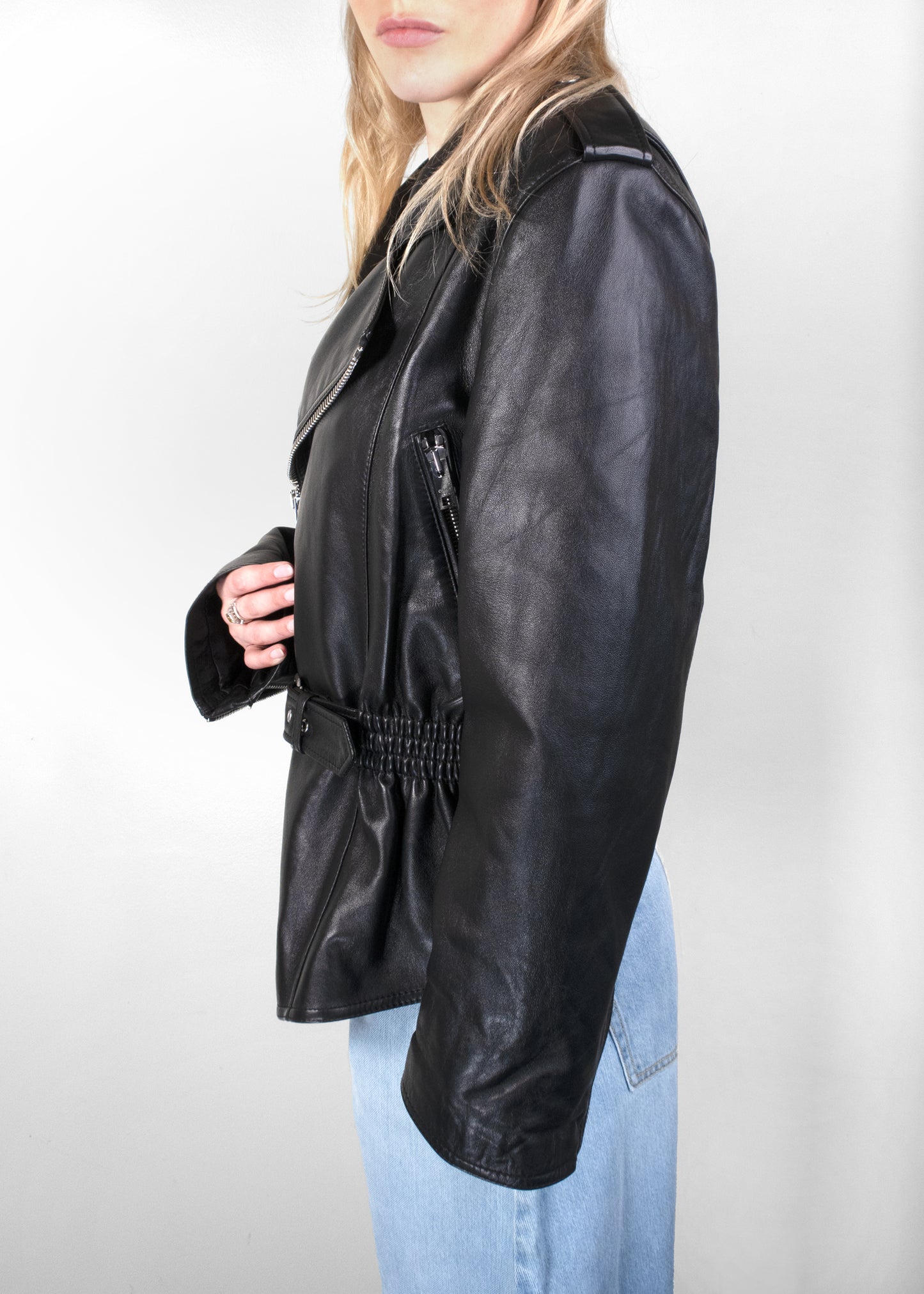 Celine Calfskin Classic Biker Jacket
