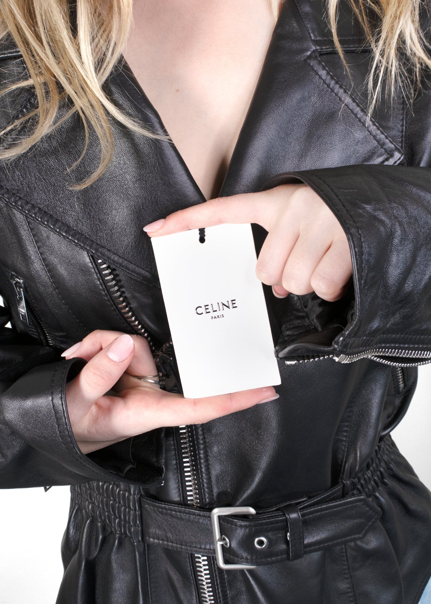 Celine Calfskin Classic Biker Jacket