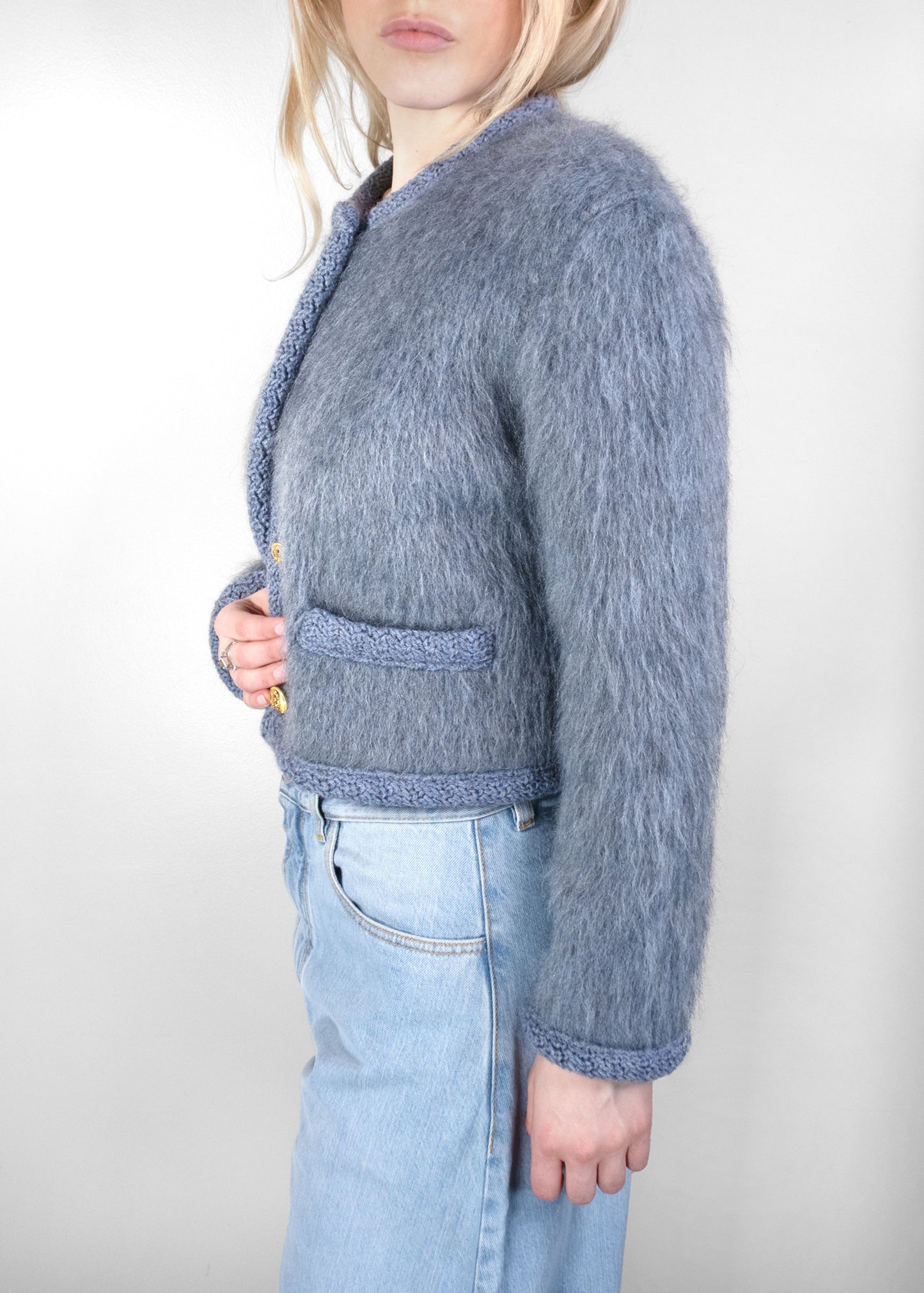 Celine Cardigan in Brushed Mohair