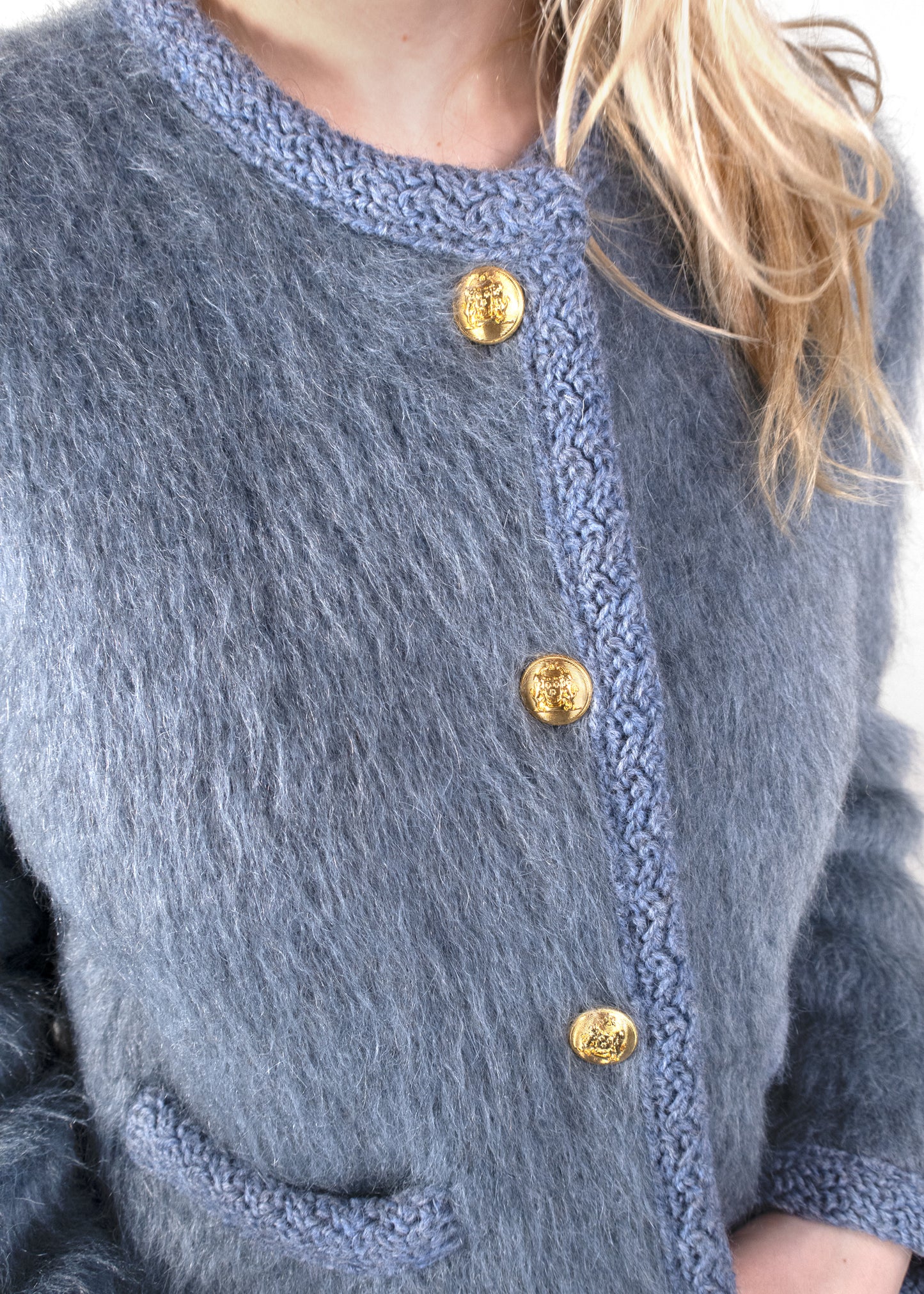 Celine Cardigan in Brushed Mohair