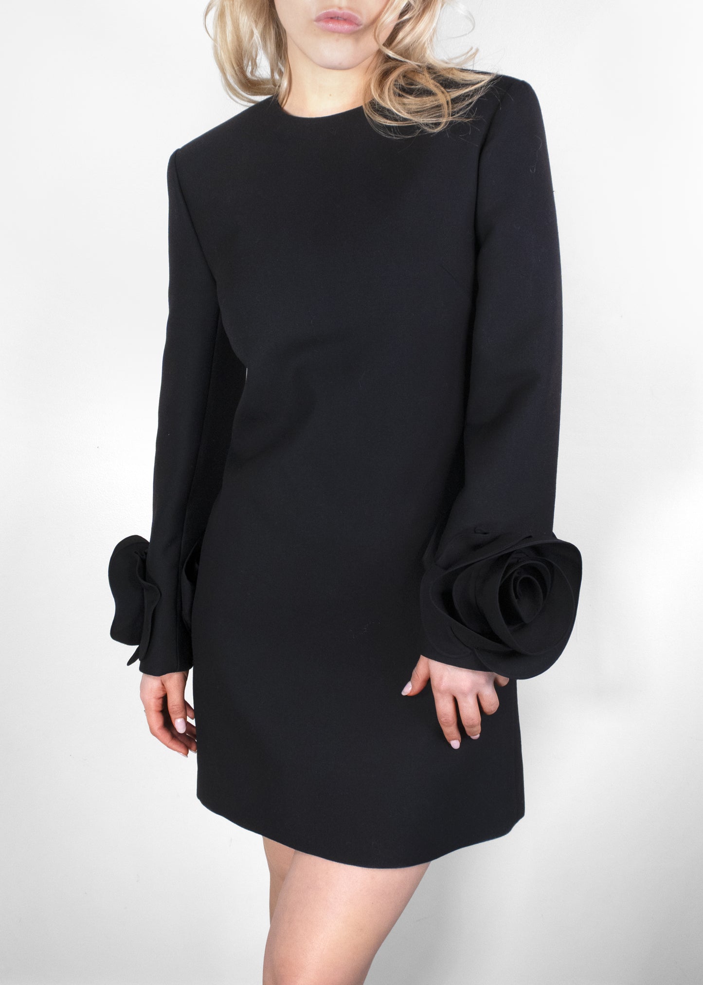 Valentino Double Compact Drill Mini Dress